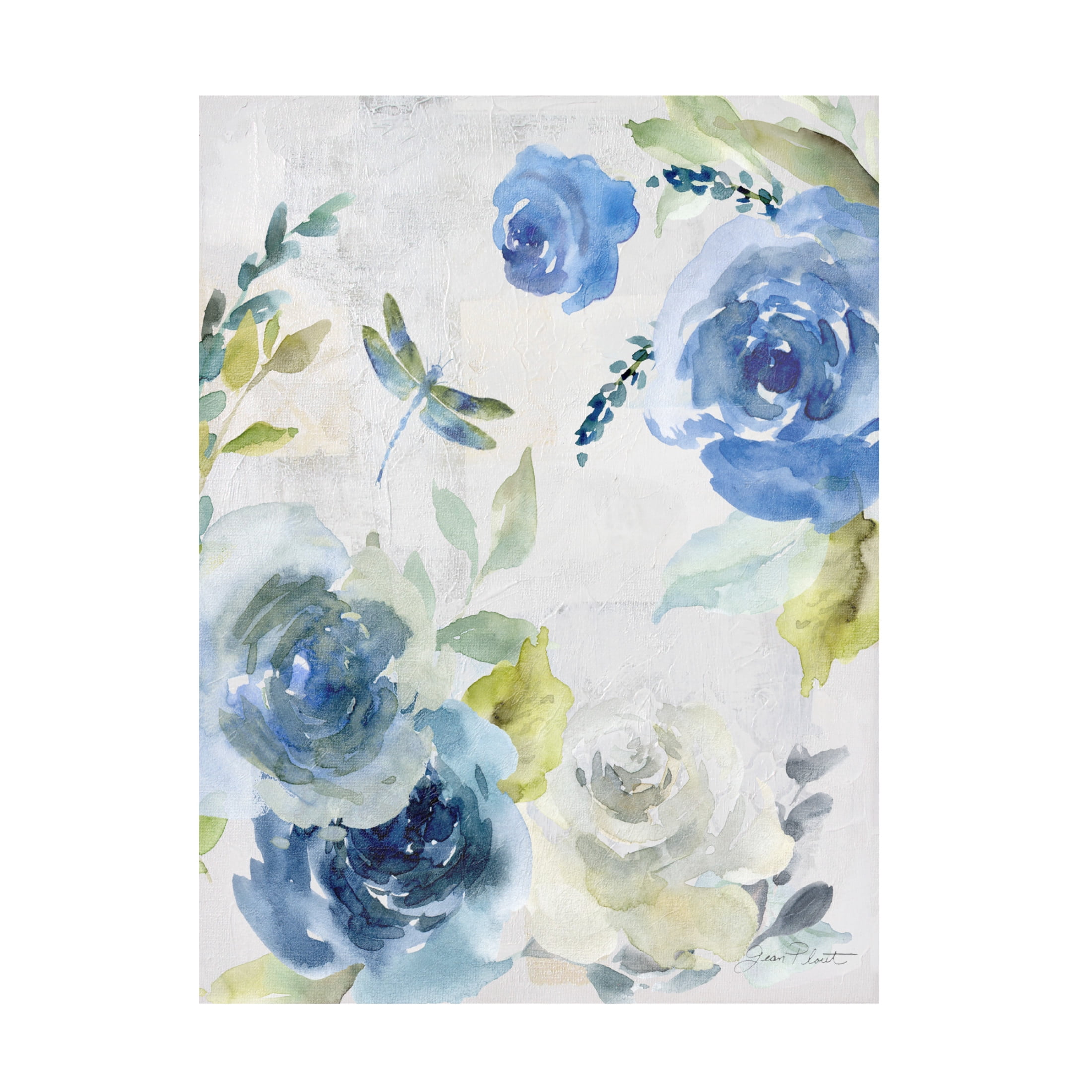 Canvas Wall Art - Jean Plout 'June Textures A' Wall Art for Living Room, Bedroom, or Office Décor by Trademark Fine Art - 14 x 19 Inches