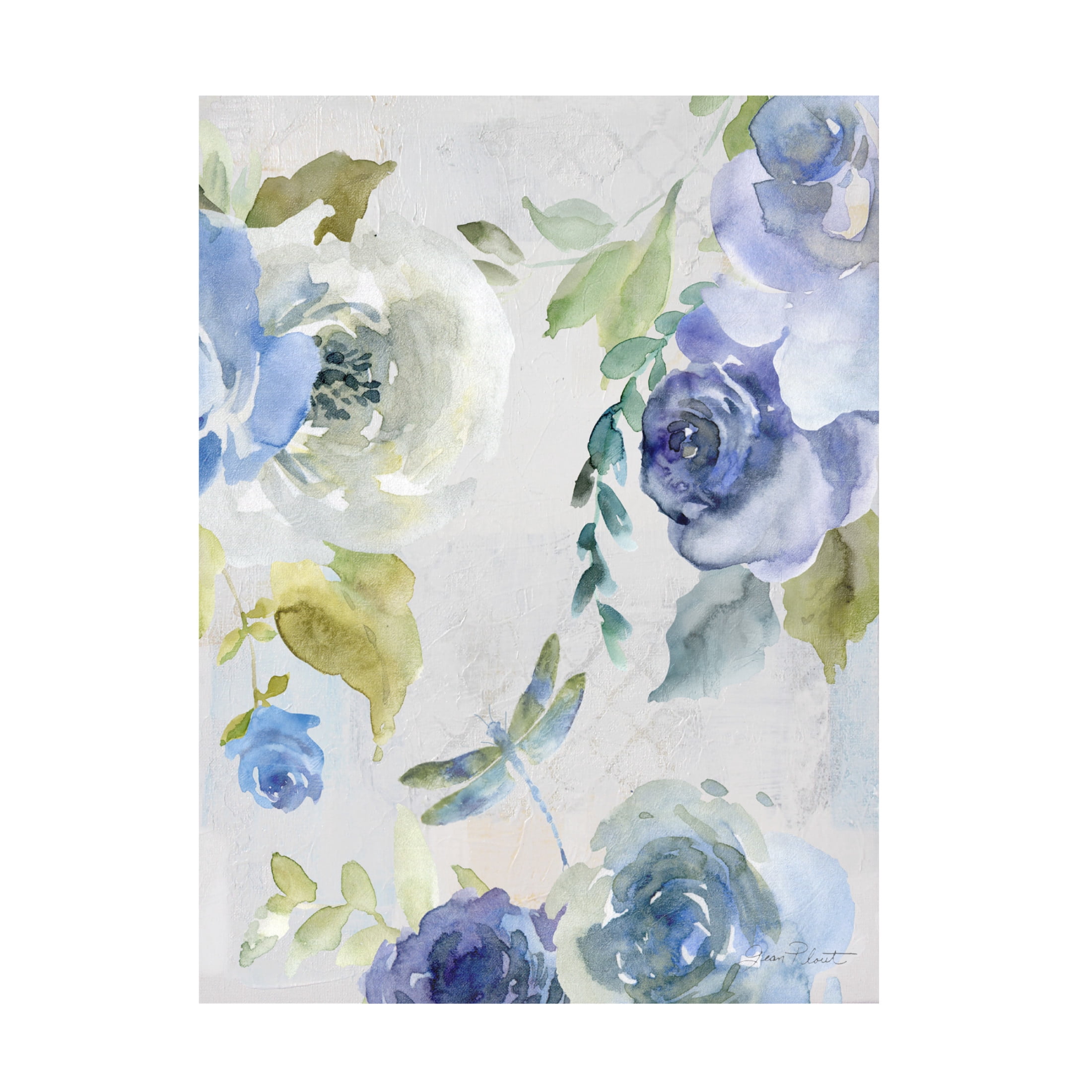 Canvas Wall Art - Jean Plout 'June Textures B' Wall Art for Living Room, Bedroom, or Office Décor by Trademark Fine Art - 35 x 47 Inches