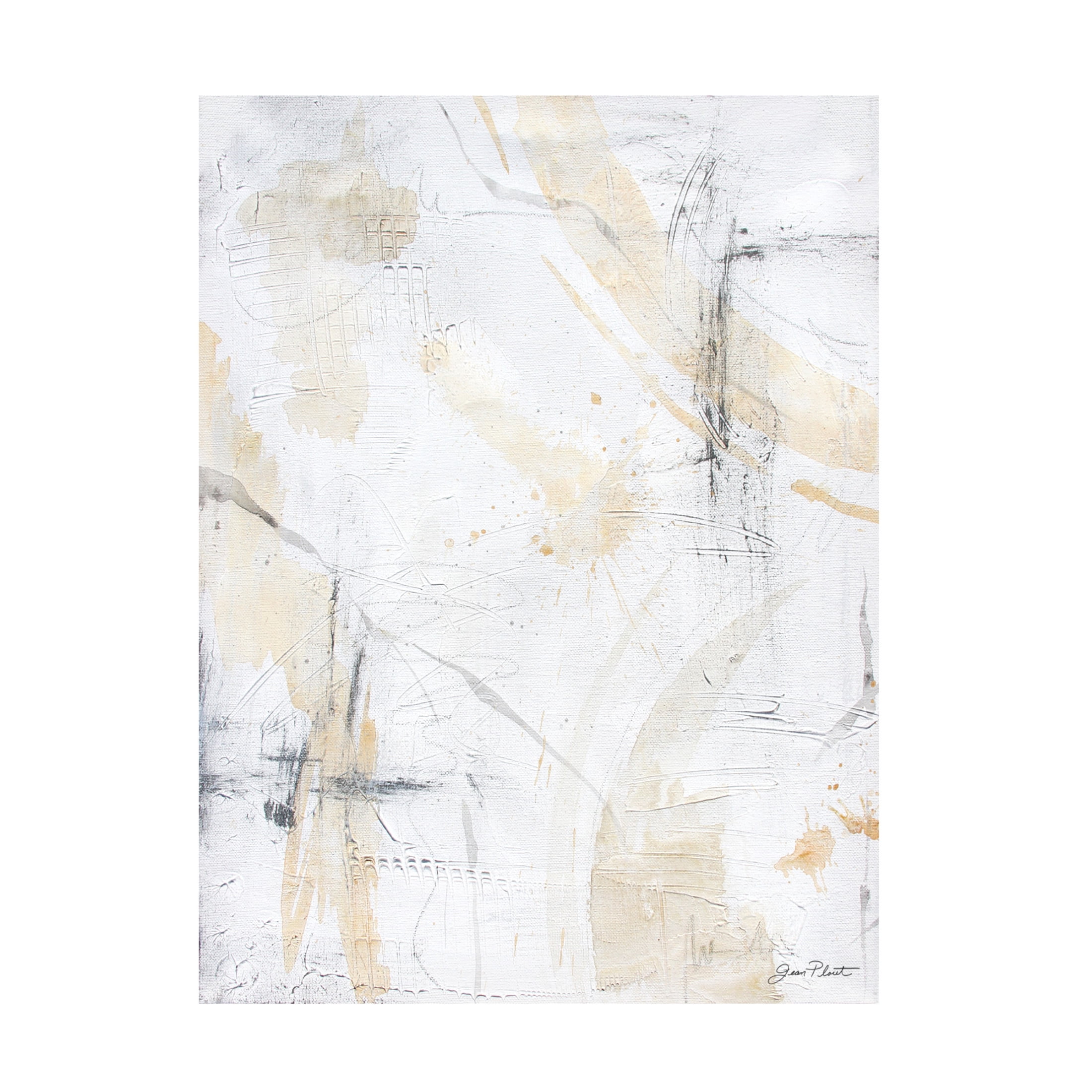 Canvas Wall Art - Jean Plout 'Monday Textures A' Wall Art for Living Room, Bedroom, or Office Décor by Trademark Fine Art - 14 x 19 Inches