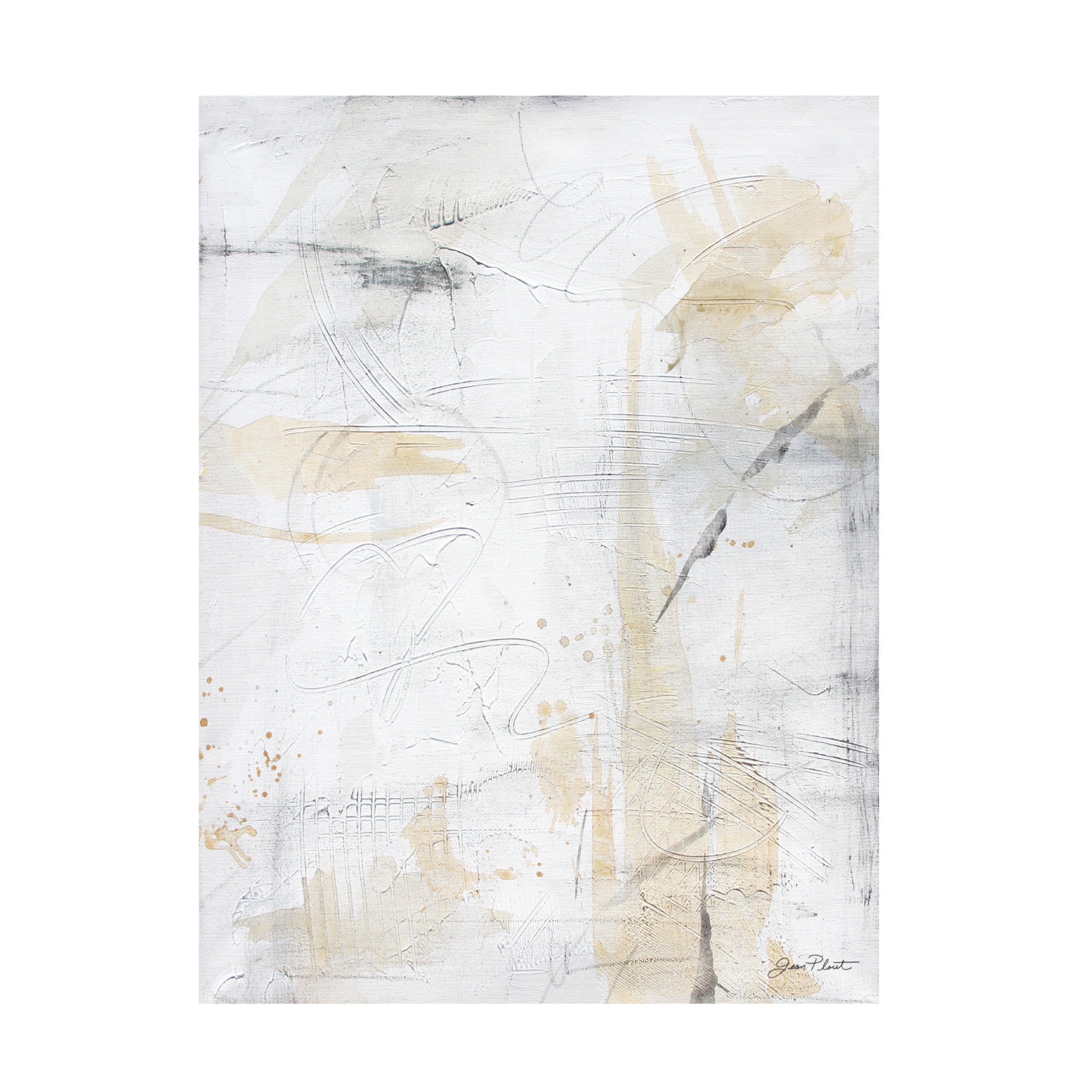 Canvas Wall Art - Jean Plout 'Monday Textures B' Wall Art for Living Room, Bedroom, or Office Décor by Trademark Fine Art - 18 x 24 Inches