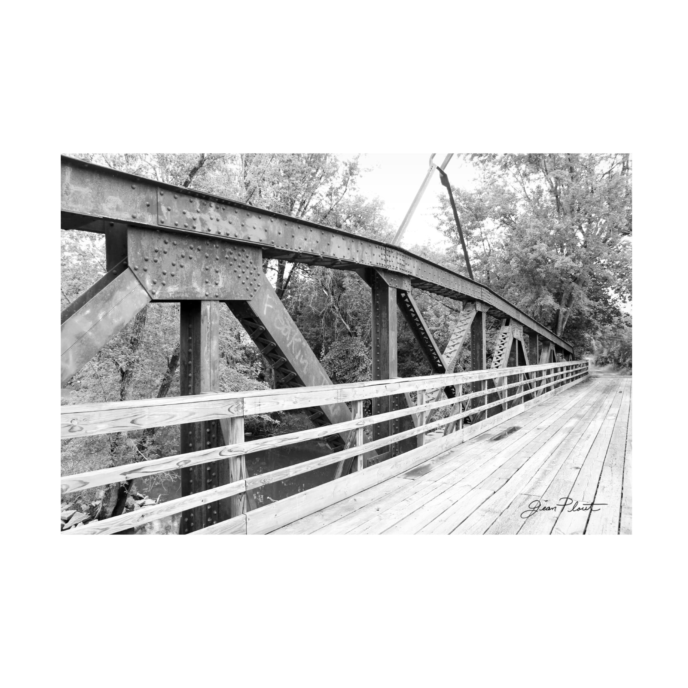 Canvas Wall Art - Jean Plout 'Old Bridge E' Wall Art for Living Room, Bedroom, or Office Décor by Trademark Fine Art - 32 x 22 Inches