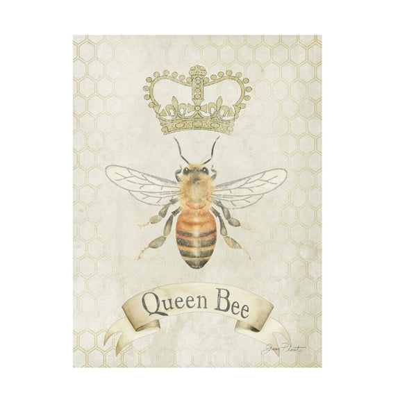 Canvas Wall Art - Jean Plout 'Queen Bee Collection A' Wall Art for Living Room, Bedroom, or Office Décor by Trademark Fine Art - 14 x 19 Inches