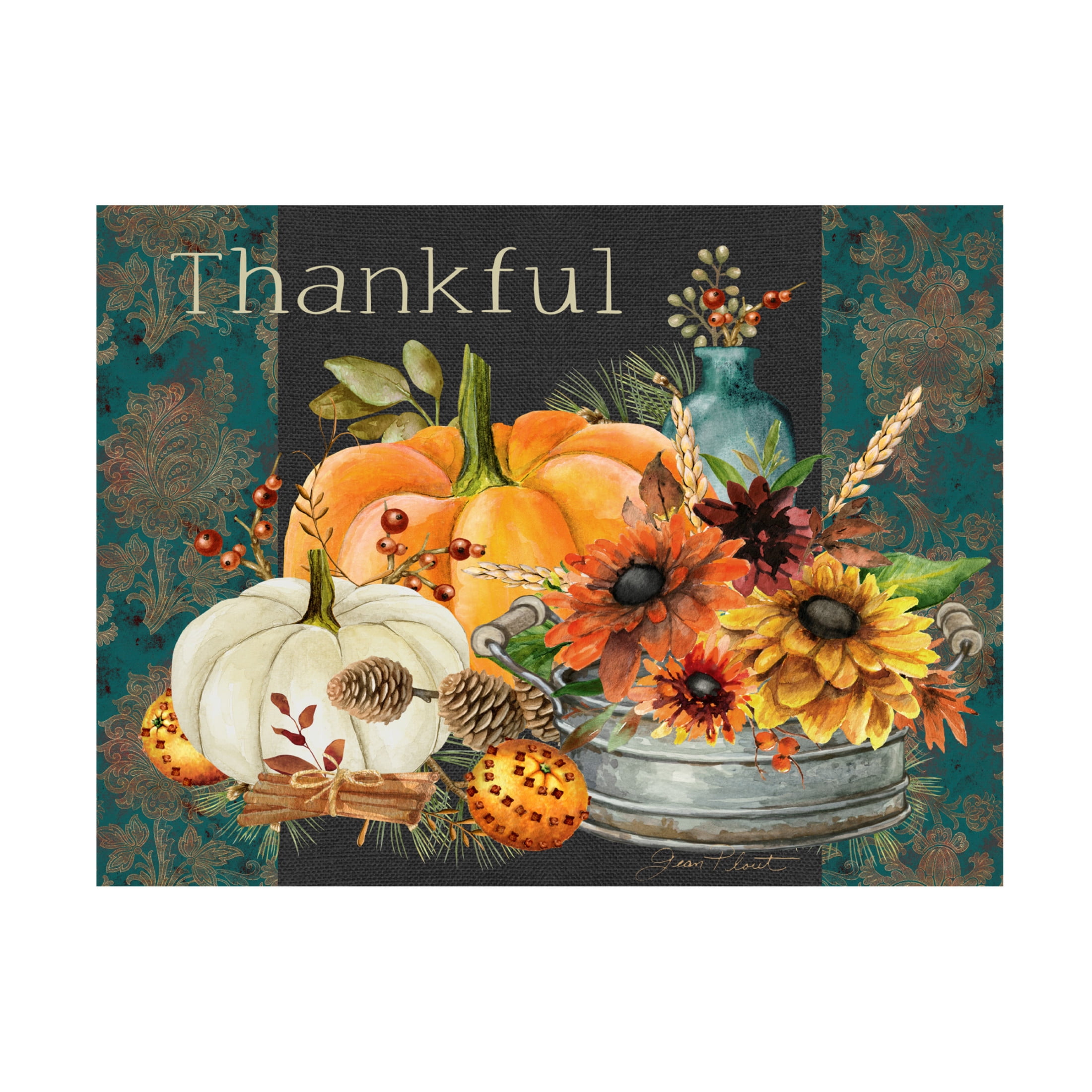 Canvas Wall Art - Jean Plout 'Regal Autumn A' Wall Art for Living Room, Bedroom, or Office Décor by Trademark Fine Art - 32 x 24 Inches