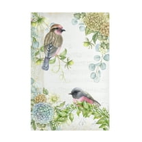 Canvas Wall Art - Jean Plout 'Songbirds A' Wall Art for Living Room, Bedroom, or Office Décor by Trademark Fine Art - 12 x 19 Inches