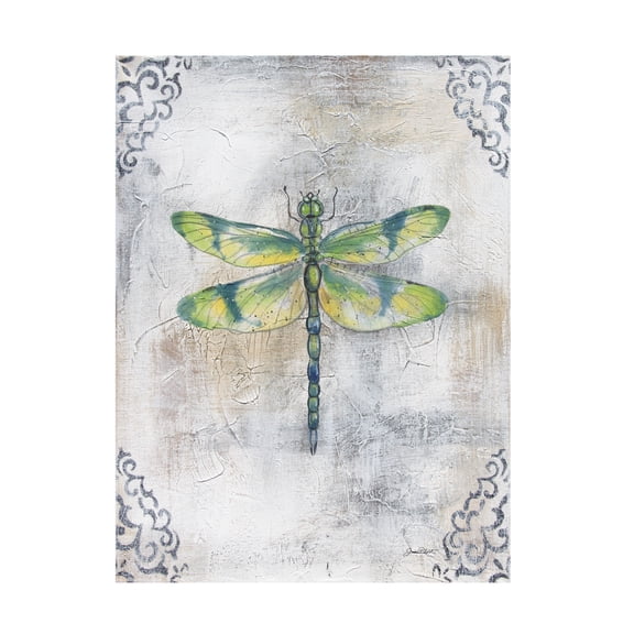 Canvas Wall Art - Jean Plout 'Textured Watercolor Wings C' Wall Art for Living Room, Bedroom, or Office Décor by Trademark Fine Art - 14 x 19 Inches