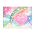 thumbnail image 1 of Canvas Wall Art - Jean Plout 'Together Forever Rainbow' Wall Art for Living Room, Bedroom, or Office Décor by Trademark Fine Art - 24 x 24 Inches, 1 of 4