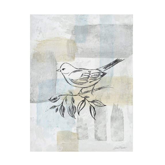 Canvas Wall Art - Jean Plout 'Washy Abstract Canvas D' Wall Art for Living Room, Bedroom, or Office Décor by Trademark Fine Art - 14 x 19 Inches