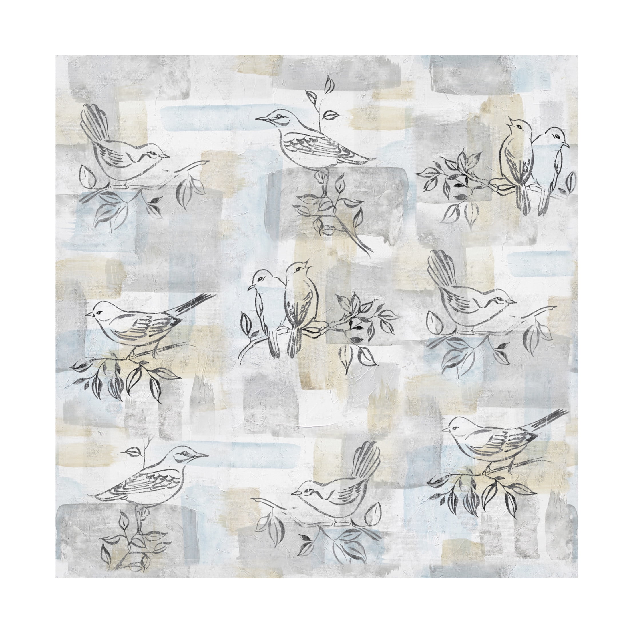 Canvas Wall Art - Jean Plout 'Washy Abstract Canvas E' Wall Art for Living Room, Bedroom, or Office Décor by Trademark Fine Art - 24 x 24 Inches