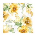 thumbnail image 1 of Canvas Wall Art - Jean Plout 'Yellow Floral Bouquet B' Wall Art for Living Room, Bedroom, or Office Décor by Trademark Fine Art - 24 x 24 Inches, 1 of 4