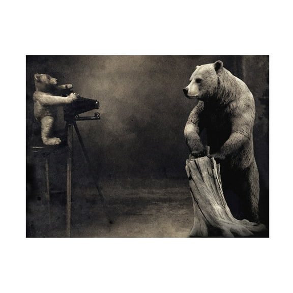 Canvas Wall Art - Jeffrey Hummel 'Hold That' Wall Art for Living Room, Bedroom, or Office D?cor by Trademark Fine Art - 19 x 14 Inches