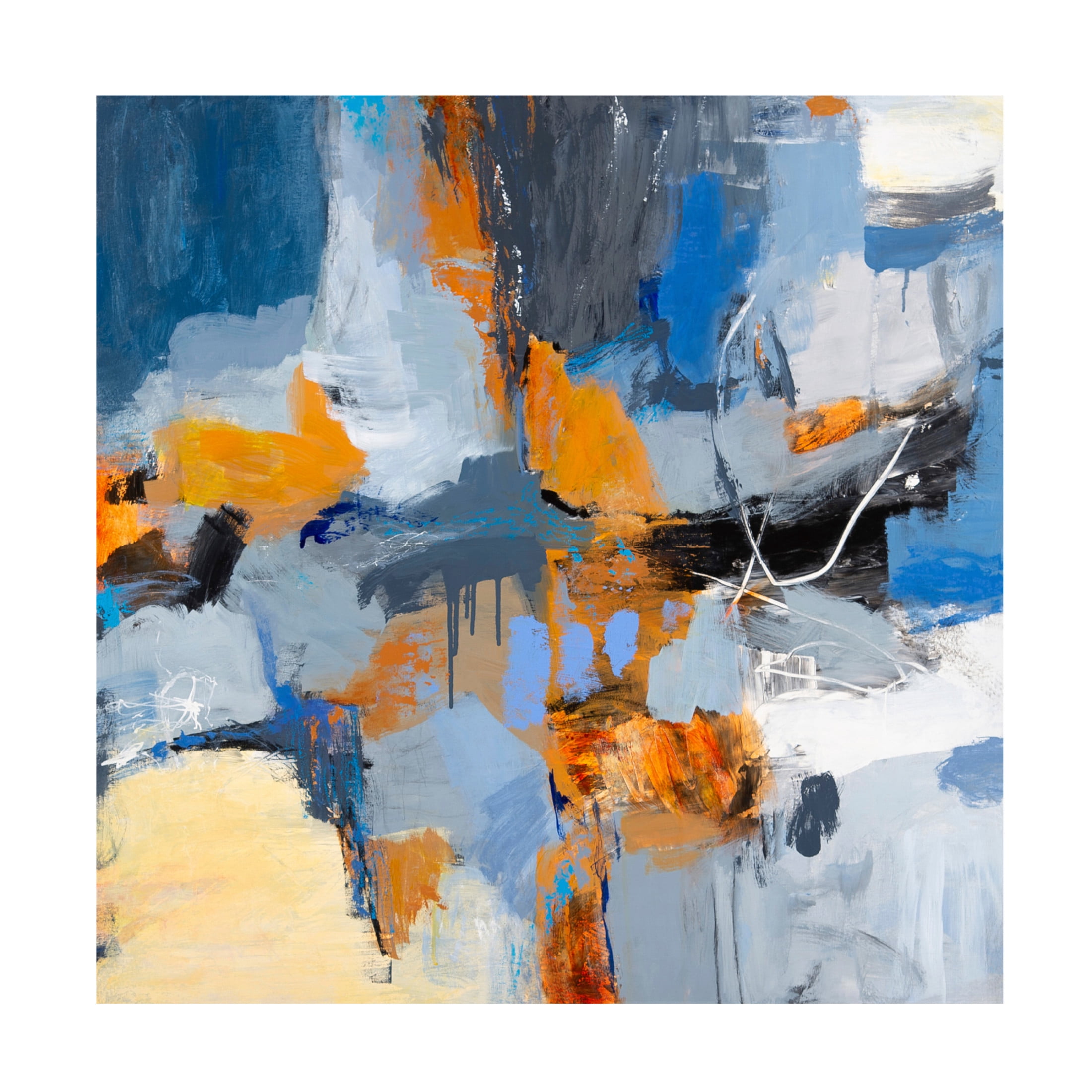 Canvas Wall Art - Jeffrey Tover 'Bar Harbour' Wall Art for Living Room, Bedroom, or Office Décor by Trademark Fine Art - 35 x 35 Inches