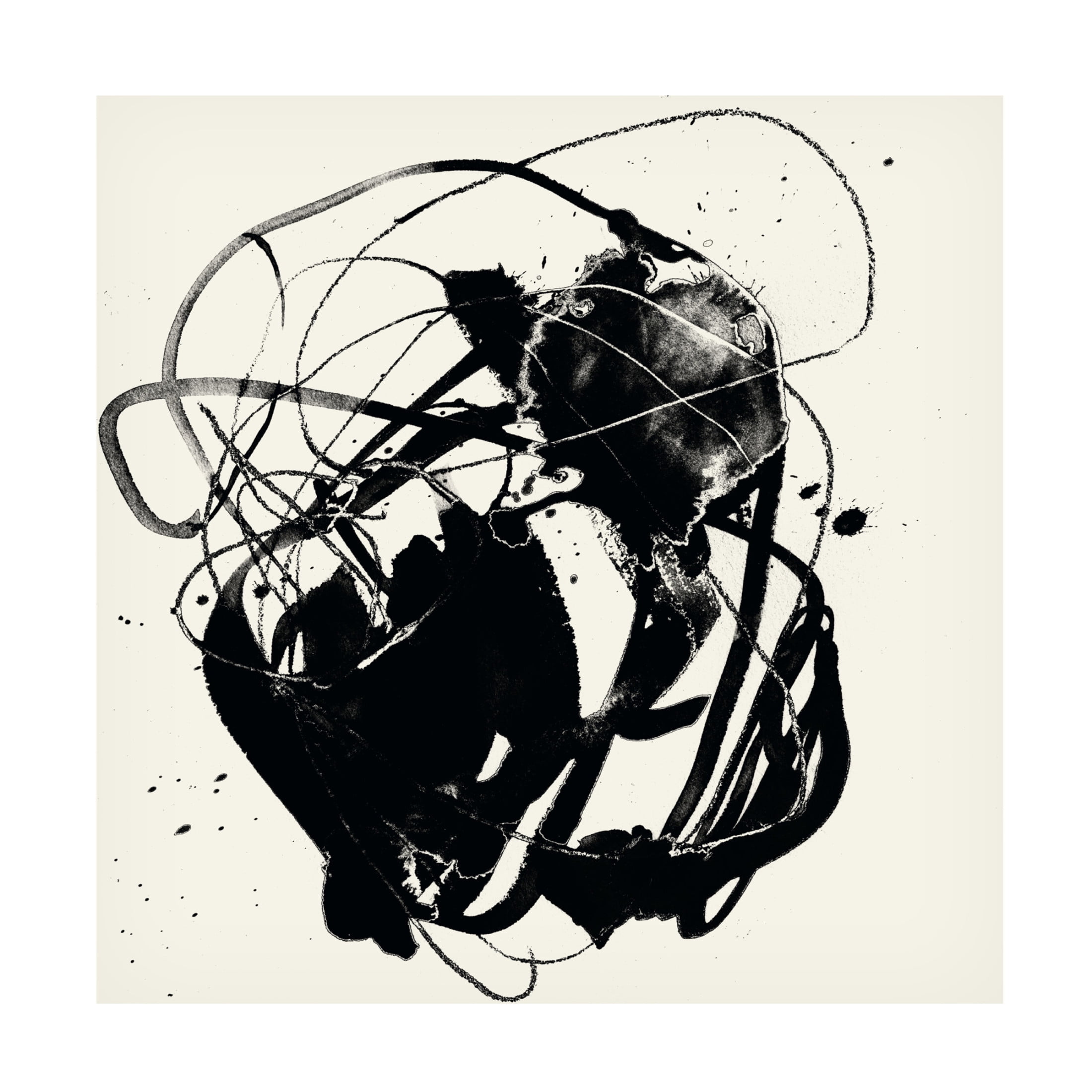 Canvas Wall Art - Jennifer Goldberger 'Spontaneous Sumei I' Wall Art for Living Room, Bedroom, or Office Décor by Trademark Fine Art - 24 x 24 Inches