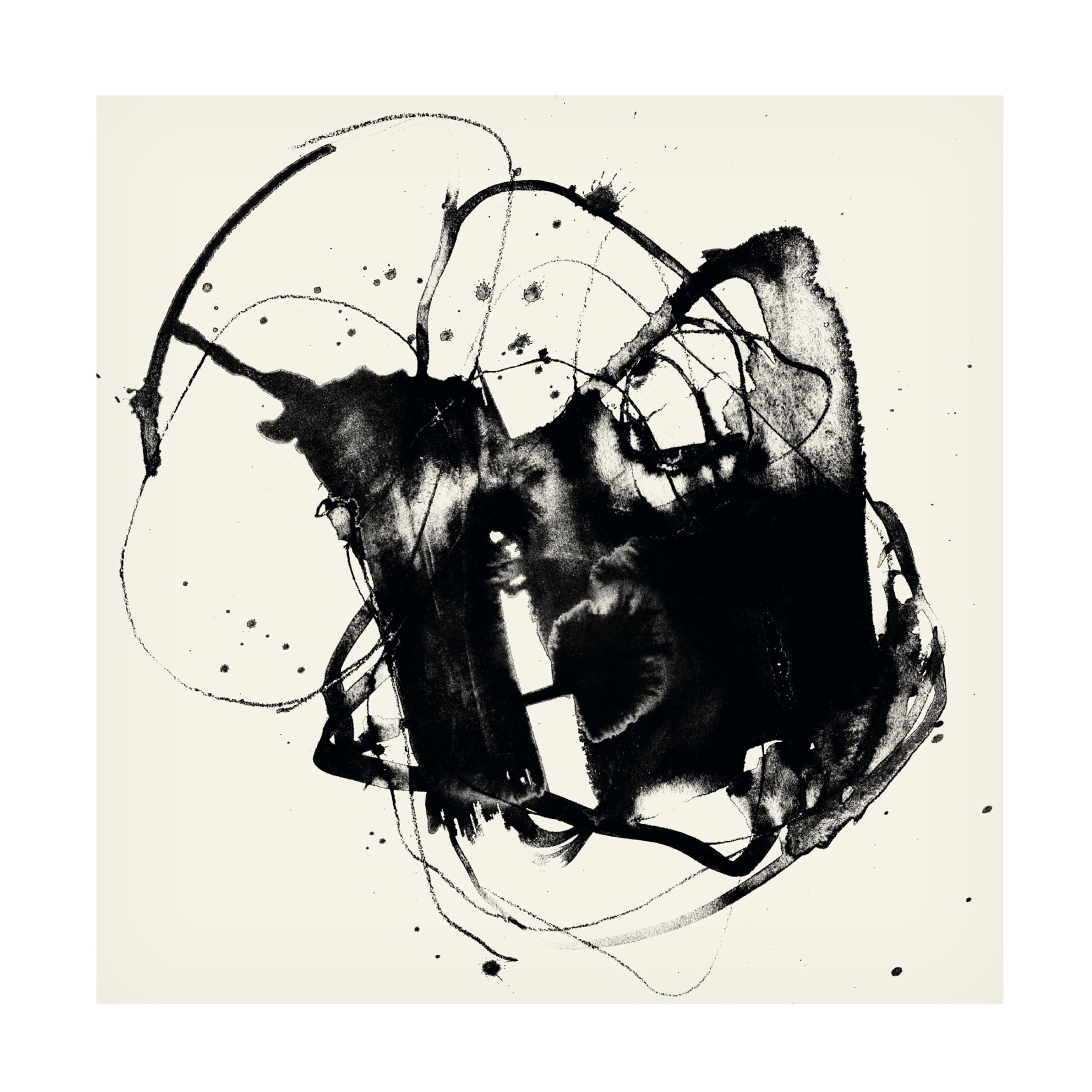 Canvas Wall Art - Jennifer Goldberger 'Spontaneous Sumei II' Wall Art for Living Room, Bedroom, or Office Décor by Trademark Fine Art - 18 x 18 Inches