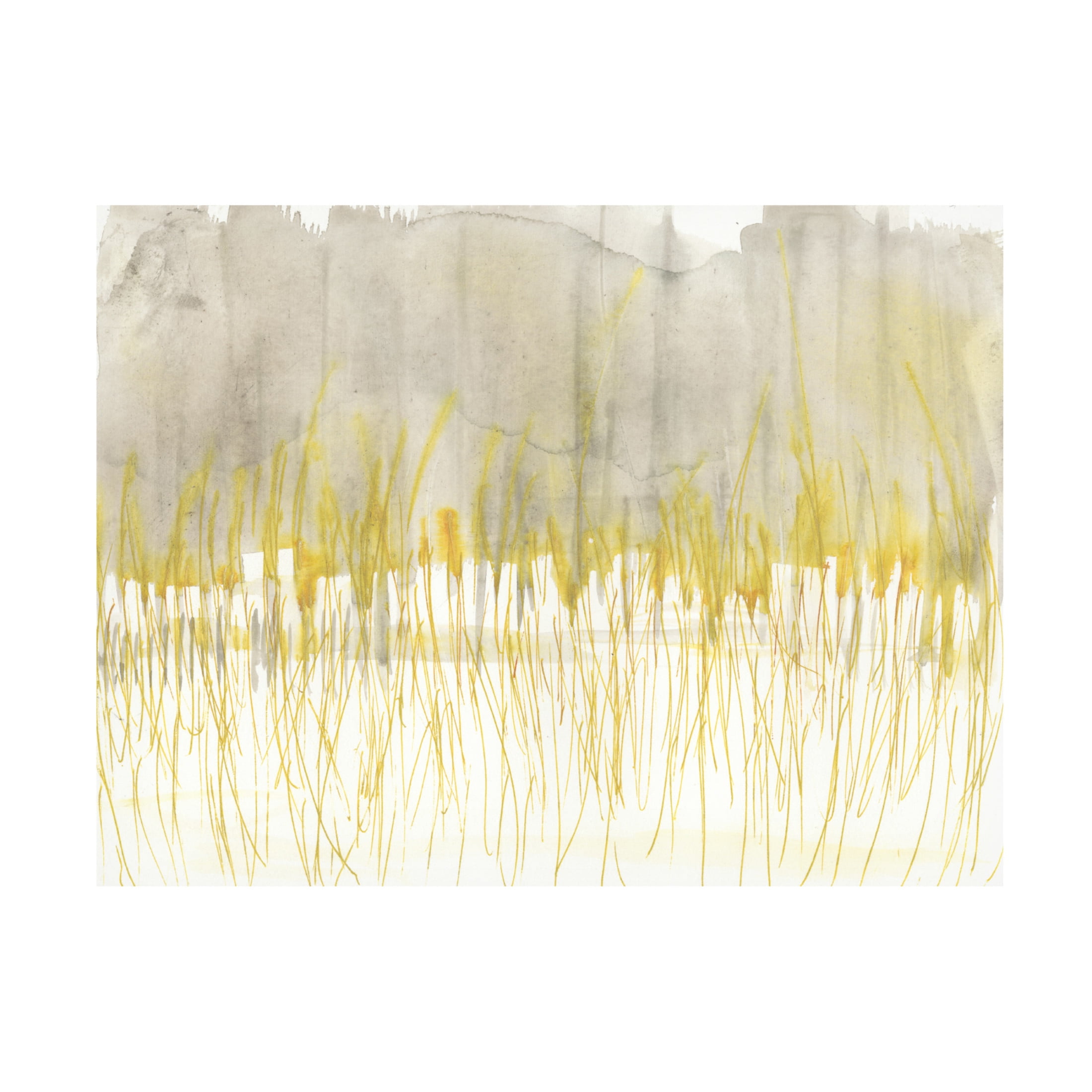 Canvas Wall Art - Jennifer Goldberger 'Winter Grasses I' Wall Art for Living Room, Bedroom, or Office Décor by Trademark Fine Art - 32 x 24 Inches