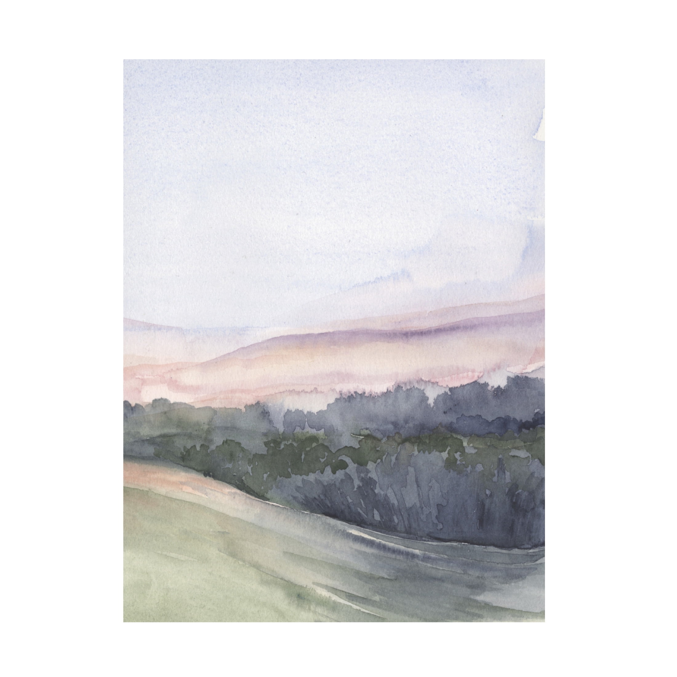 Canvas Wall Art - Jennifer Paxton Parker 'Blue Ridge Sunrise II' Wall Art for Living Room, Bedroom, or Office Décor by Trademark Fine Art - 14 x 19 Inches