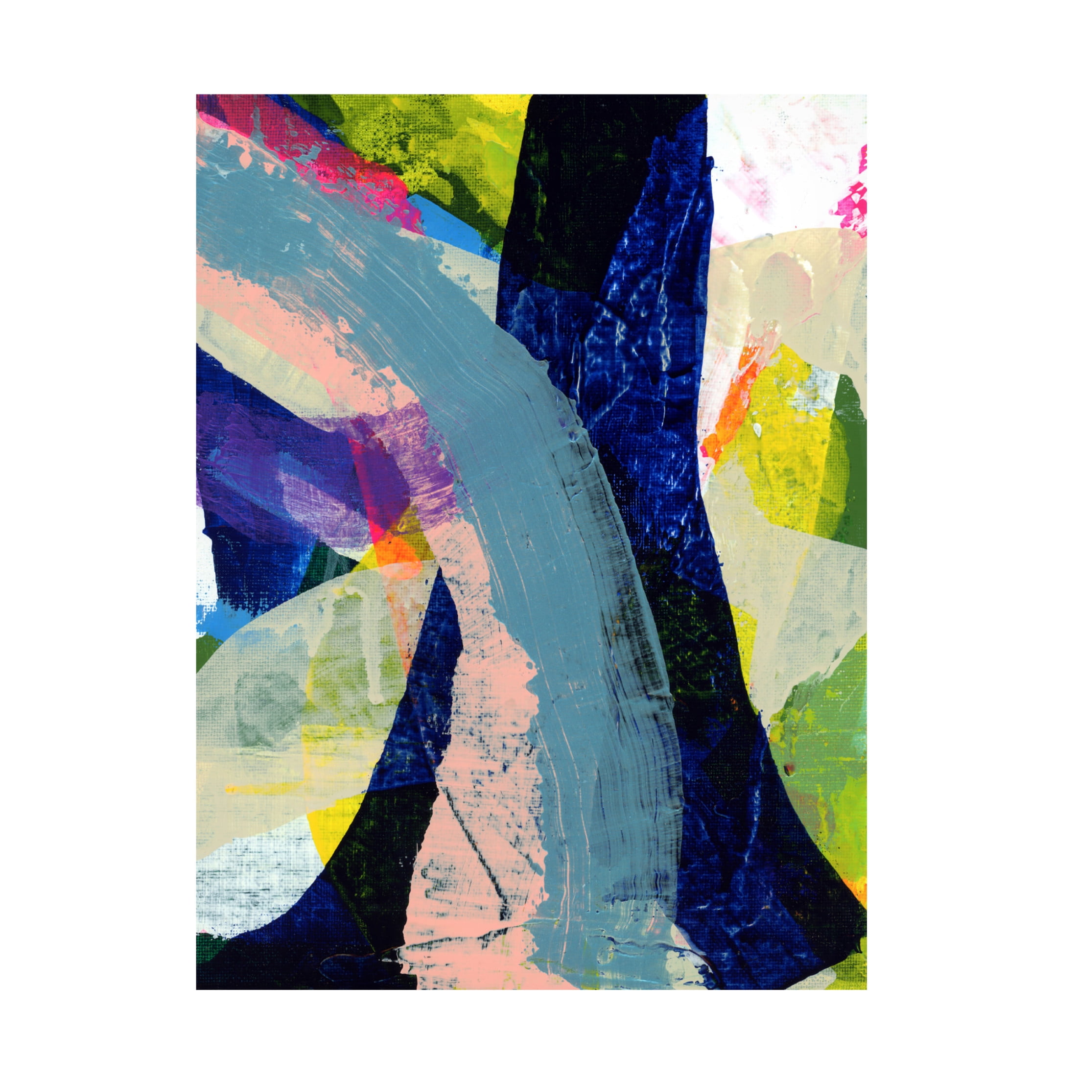 Canvas Wall Art - Jessalin Beutler 'Cheerful Lines' Wall Art for Living Room, Bedroom, or Office Décor by Trademark Fine Art - 18 x 24 Inches