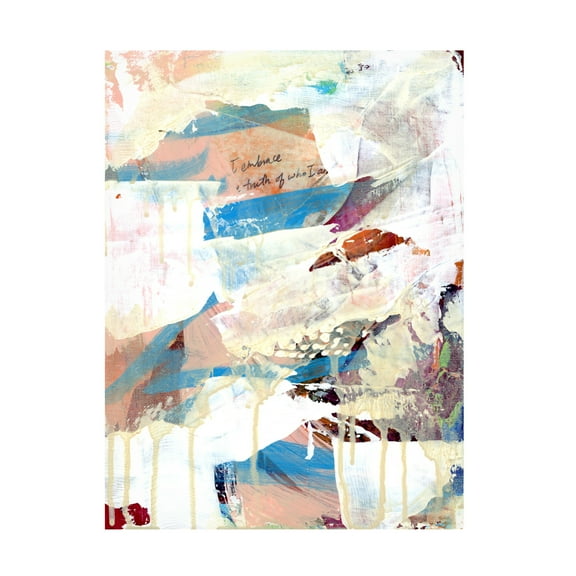 Canvas Wall Art - Jessalin Beutler 'Self Truth' Wall Art for Living Room, Bedroom, or Office Décor by Trademark Fine Art - 14 x 19 Inches