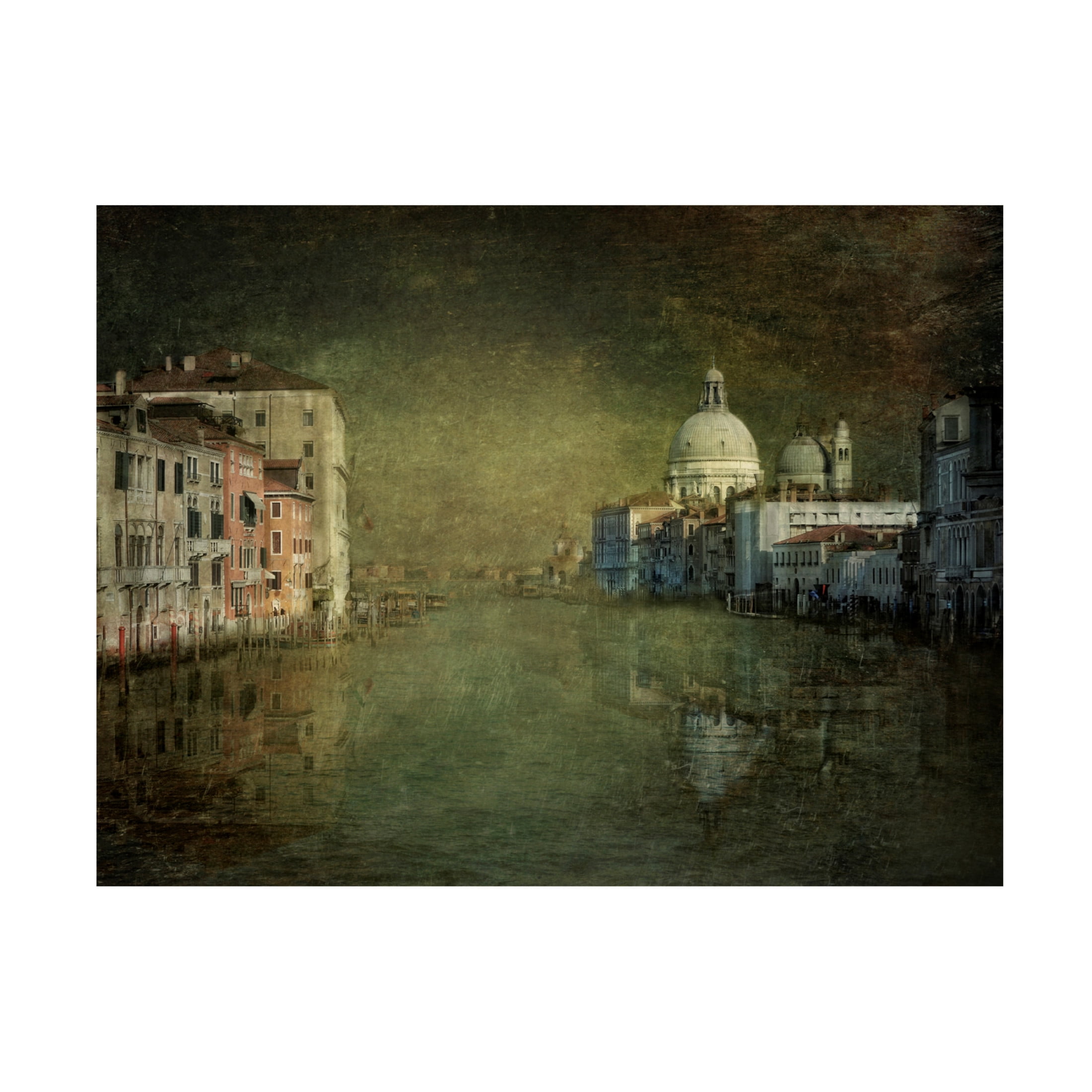 Canvas Wall Art - Joan Blease 'Grand Canal Impression' Wall Art for Living Room, Bedroom, or Office D?cor by Trademark Fine Art - 24 x 18 Inches
