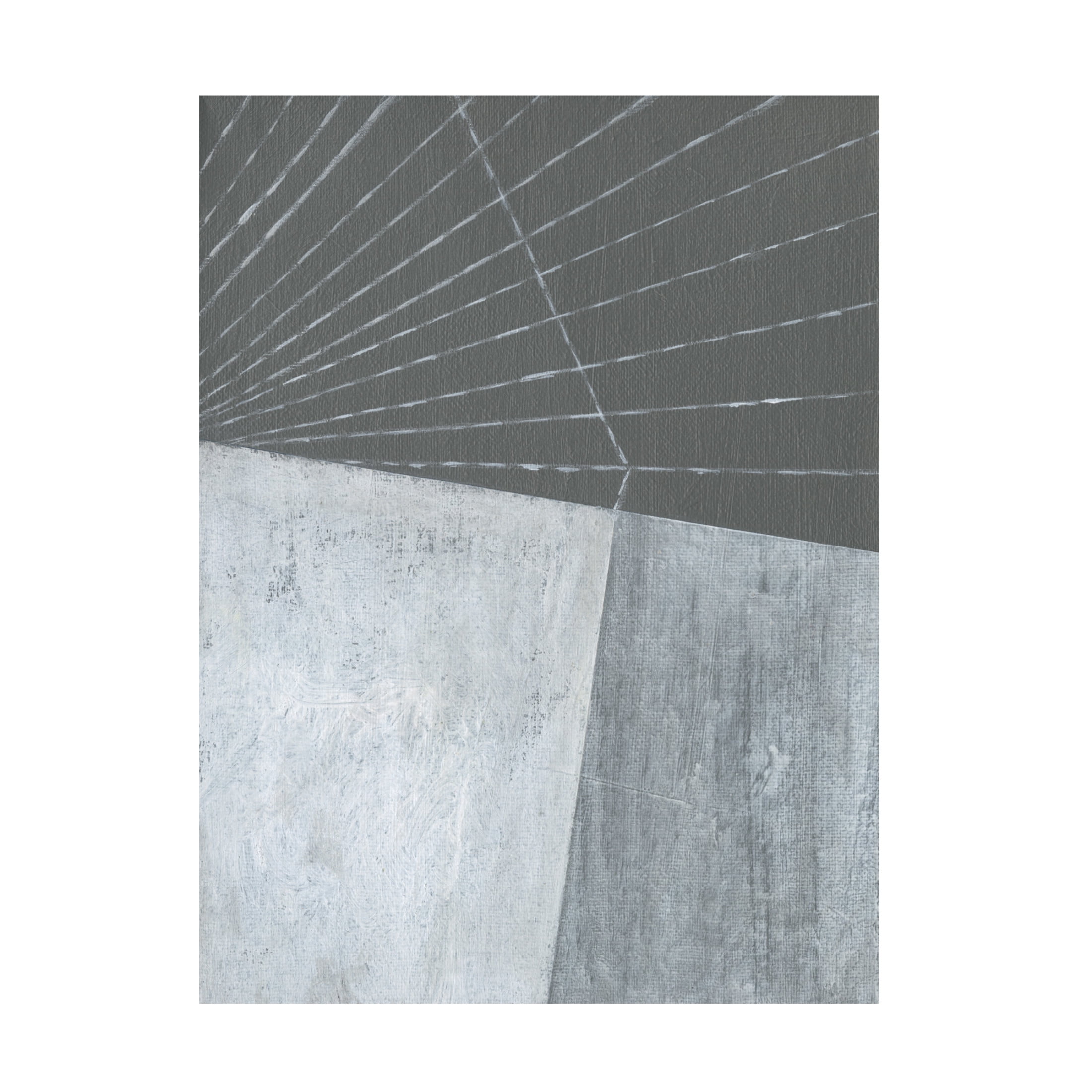 Canvas Wall Art - Jodi Fuchs 'Gray Matter Lines I' Wall Art for Living Room, Bedroom, or Office Décor by Trademark Fine Art - 24 x 32 Inches