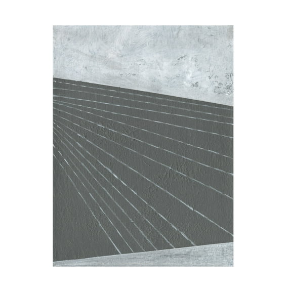 Canvas Wall Art - Jodi Fuchs 'Gray Matter Lines II' Wall Art for Living Room, Bedroom, or Office Décor by Trademark Fine Art - 14 x 19 Inches
