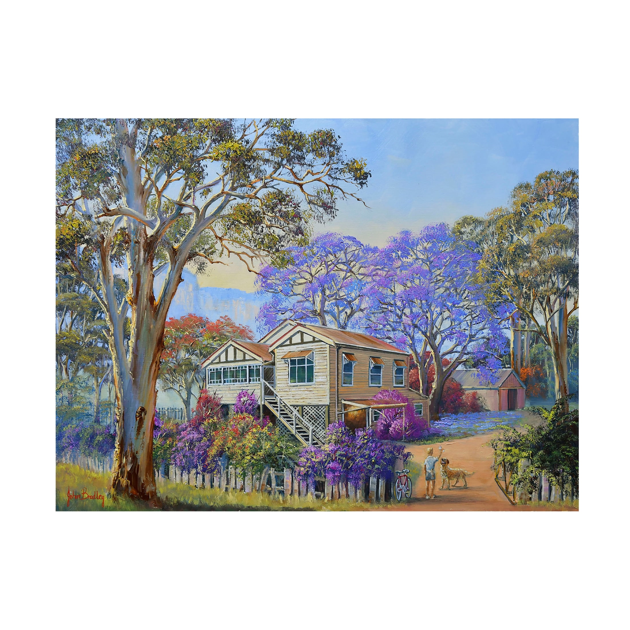 Canvas Wall Art - John Bradley 'Spring Colors' Wall Art for Living Room, Bedroom, or Office Décor by Trademark Fine Art - 19 x 14 Inches