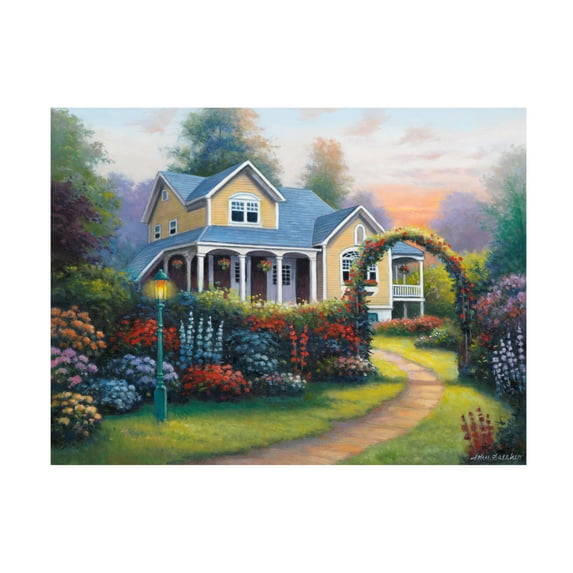 Canvas Wall Art - John Zaccheo 'Delightful Glow' Wall Art for Living Room, Bedroom, or Office Décor by Trademark Fine Art - 32 x 24 Inches