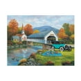 thumbnail image 1 of Canvas Wall Art - John Zaccheo 'Picnic By The Bridge' Wall Art for Living Room, Bedroom, or Office Décor by Trademark Fine Art - 24 x 18 Inches, 1 of 4