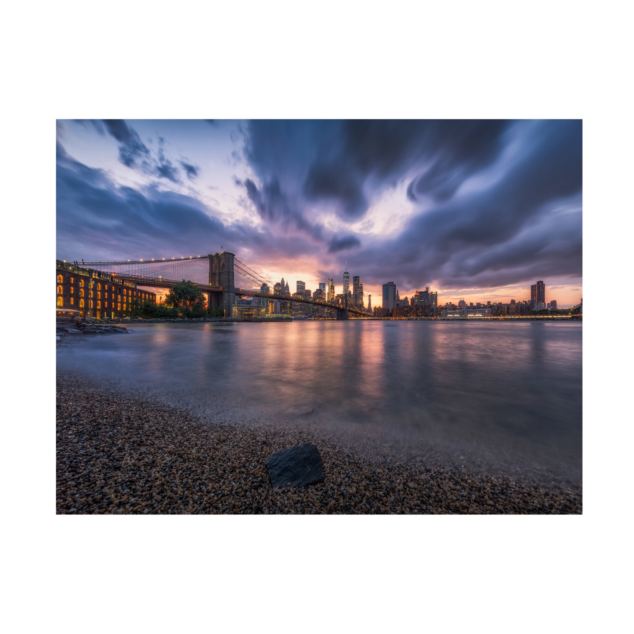 Canvas Wall Art - Johnny Chen 'Under The Storm' Wall Art for Living Room, Bedroom, or Office Décor by Trademark Fine Art - 47 x 35 Inches
