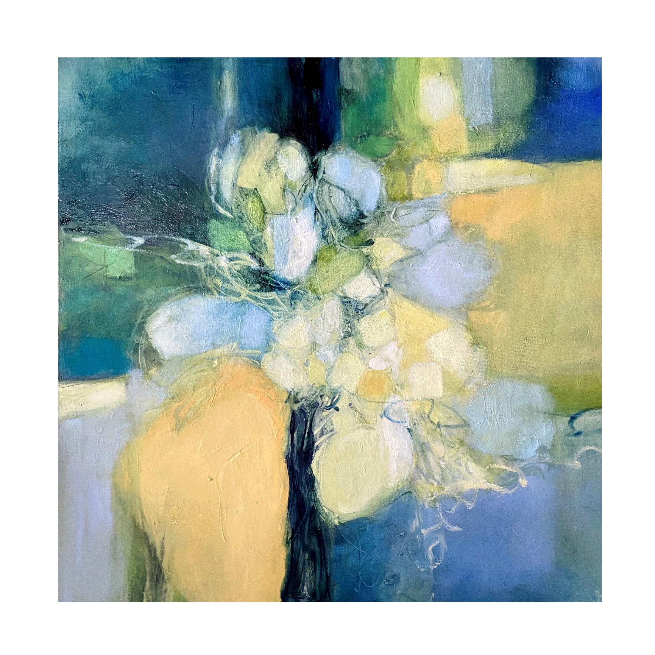 Canvas Wall Art - Julia Purinton 'Snapdragon' Wall Art for Living Room, Bedroom, or Office D?cor by Trademark Fine Art - 18 x 18 Inches