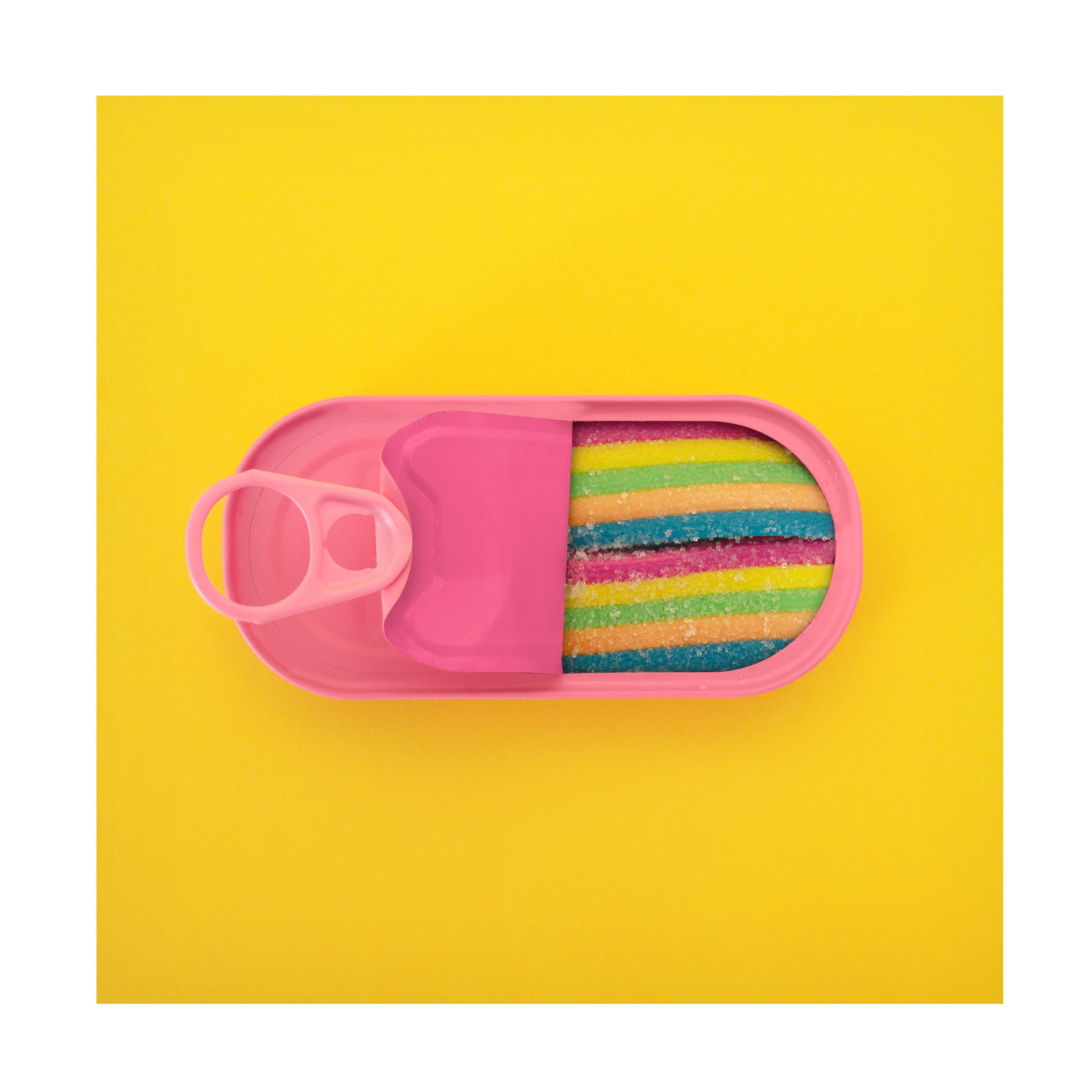 Canvas Wall Art - Julia Ramiro 'Canned Candy' Wall Art for Living Room, Bedroom, or Office Décor by Trademark Fine Art - 14 x 14 Inches