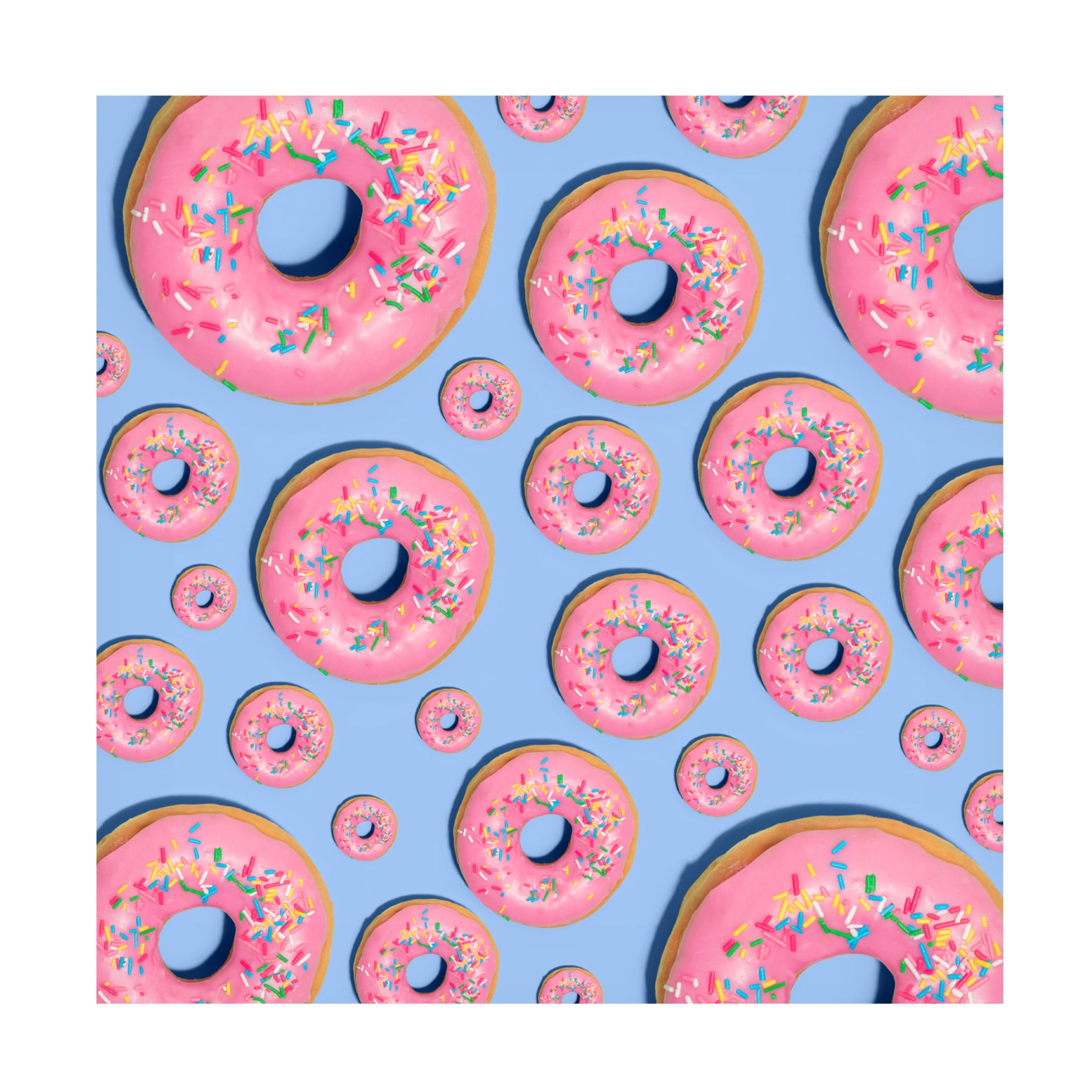 Canvas Wall Art - Julia Ramiro 'Donuts Q' Wall Art for Living Room, Bedroom, or Office Décor by Trademark Fine Art - 35 x 35 Inches
