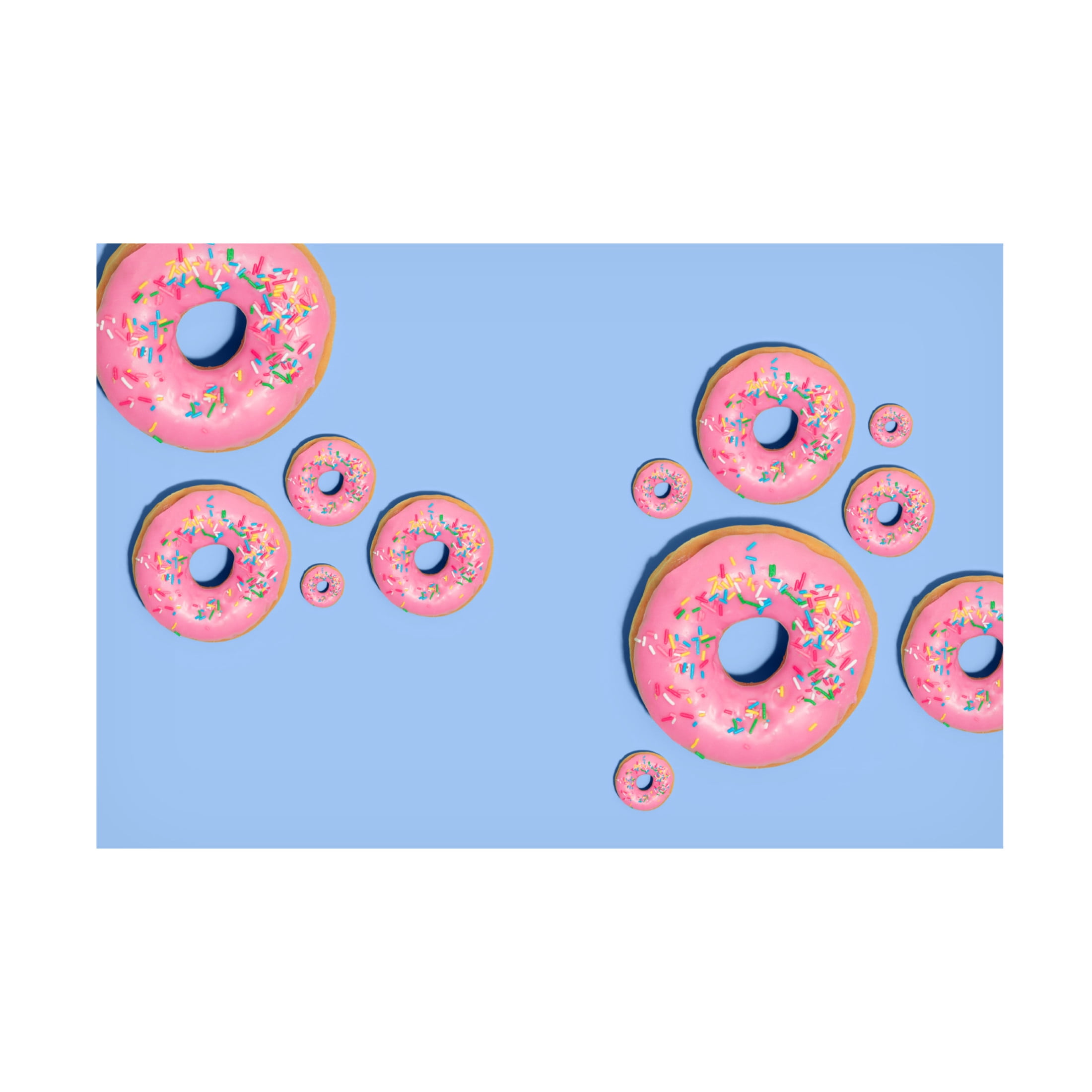 Canvas Wall Art - Julia Ramiro 'Donuts' Wall Art for Living Room, Bedroom, or Office Décor by Trademark Fine Art - 32 x 22 Inches