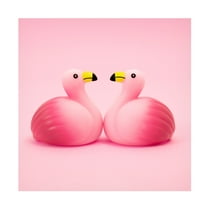 Canvas Wall Art - Julia Ramiro 'Flamencos.4.1' Wall Art for Living Room, Bedroom, or Office Décor by Trademark Fine Art - 14 x 14 Inches