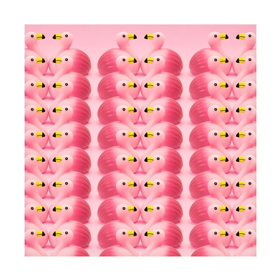 Canvas Wall Art - Julia Ramiro 'Flamencos.5' Wall Art for Living Room, Bedroom, or Office Décor by Trademark Fine Art - 14 x 14 Inches