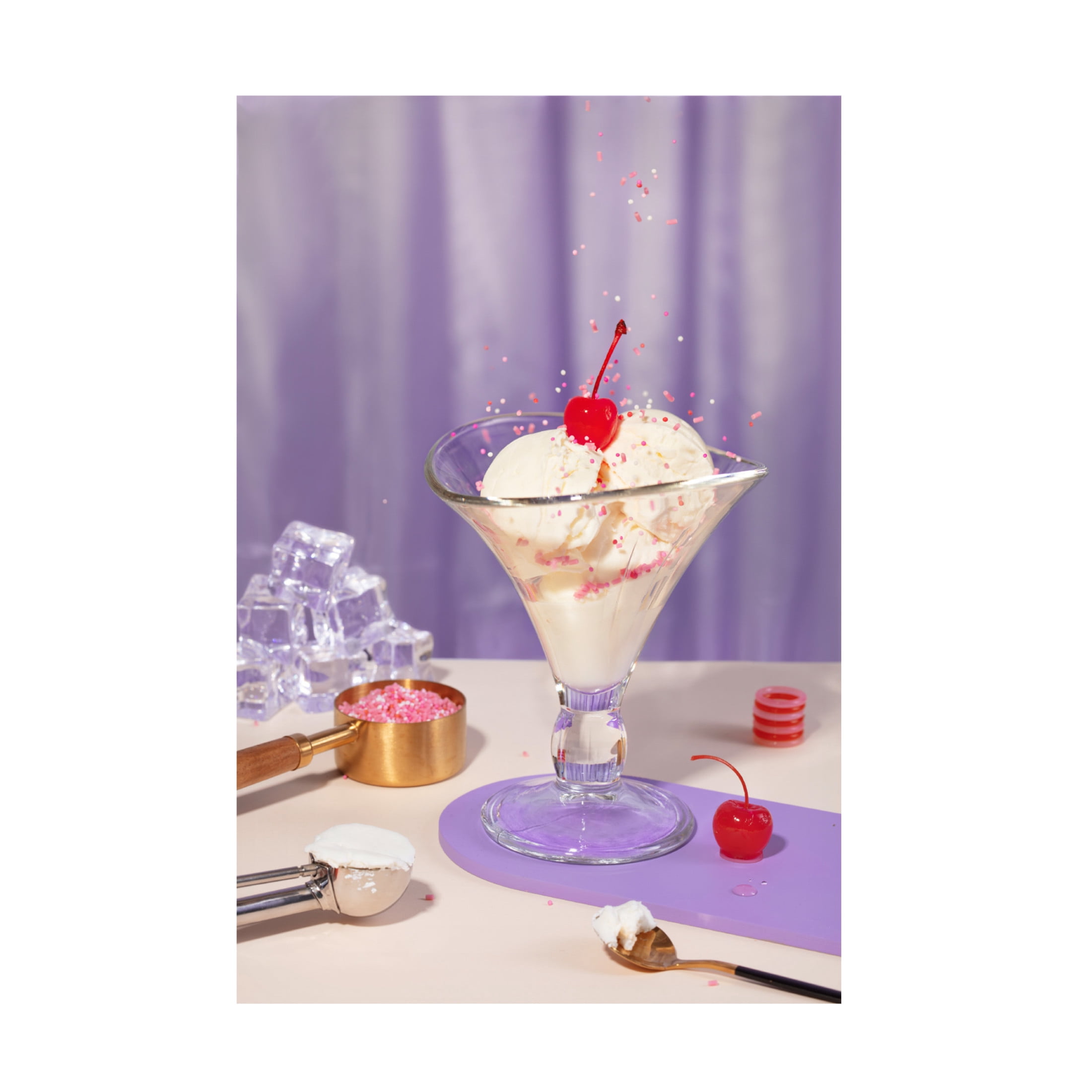 Canvas Wall Art - Julia Ramiro 'Icecream 1' Wall Art for Living Room, Bedroom, or Office D?cor by Trademark Fine Art - 12 x 19 Inches