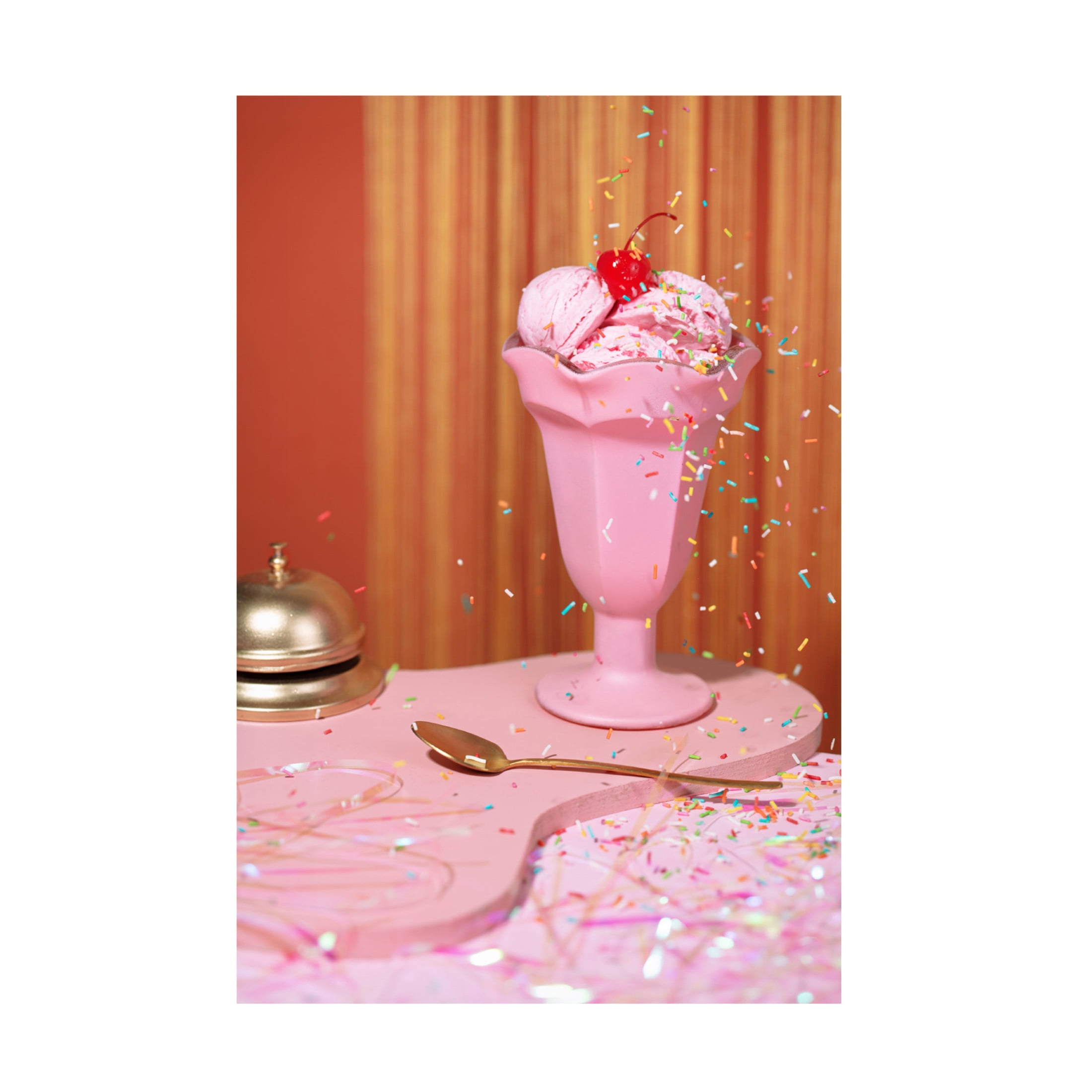 Canvas Wall Art - Julia Ramiro 'Icecream 2' Wall Art for Living Room, Bedroom, or Office D?cor by Trademark Fine Art - 12 x 19 Inches