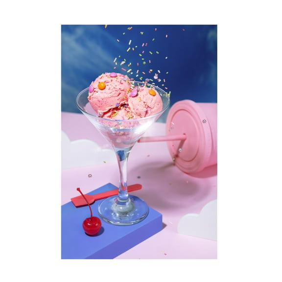 Canvas Wall Art - Julia Ramiro 'Icecream 6' Wall Art for Living Room, Bedroom, or Office D?cor by Trademark Fine Art - 12 x 19 Inches