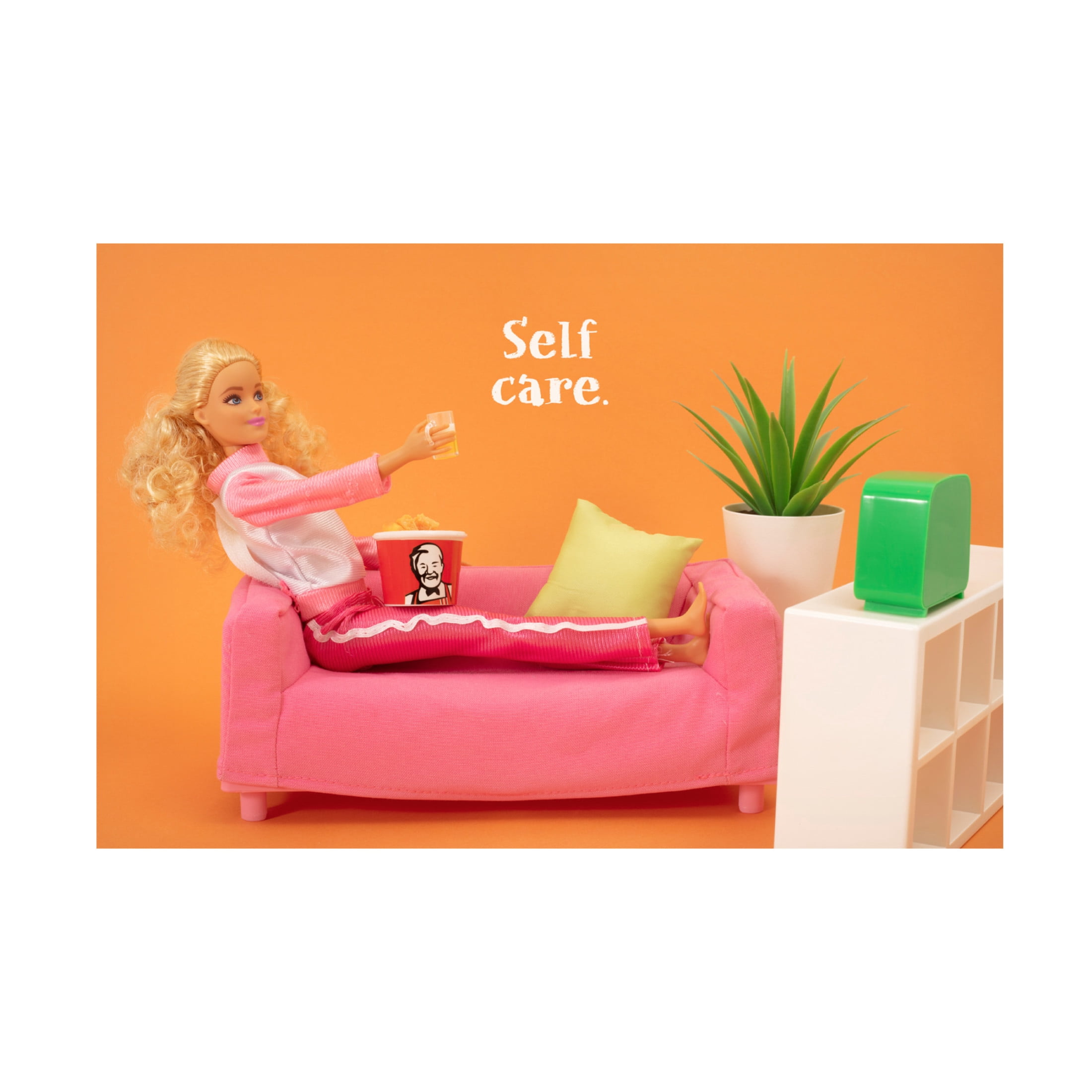Canvas Wall Art - Julia Ramiro 'Self Care' Wall Art for Living Room, Bedroom, or Office Décor by Trademark Fine Art - 47 x 30 Inches