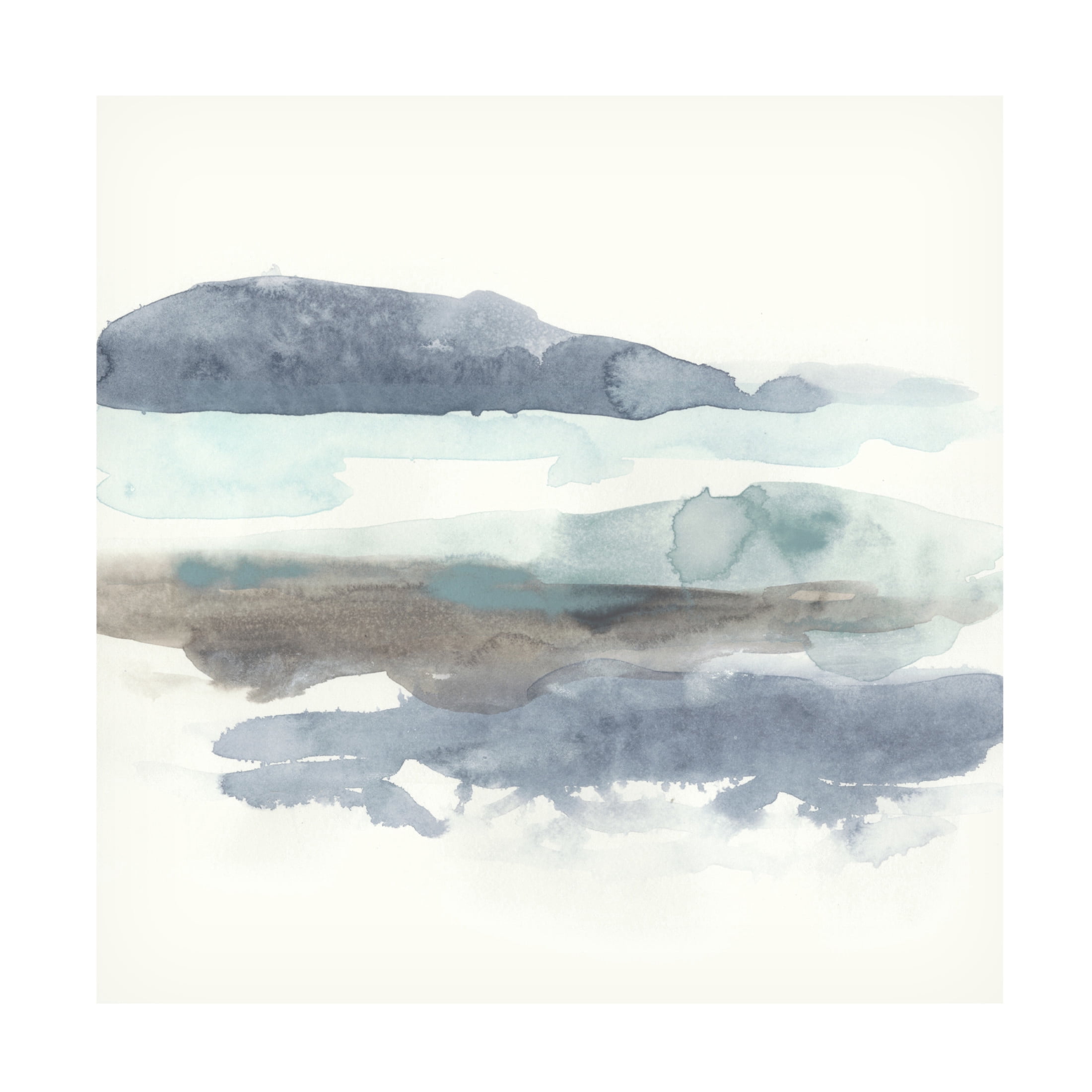 Canvas Wall Art - June Erica Vess 'Coastline Sketch I' Wall Art for Living Room, Bedroom, or Office Décor by Trademark Fine Art - 24 x 24 Inches