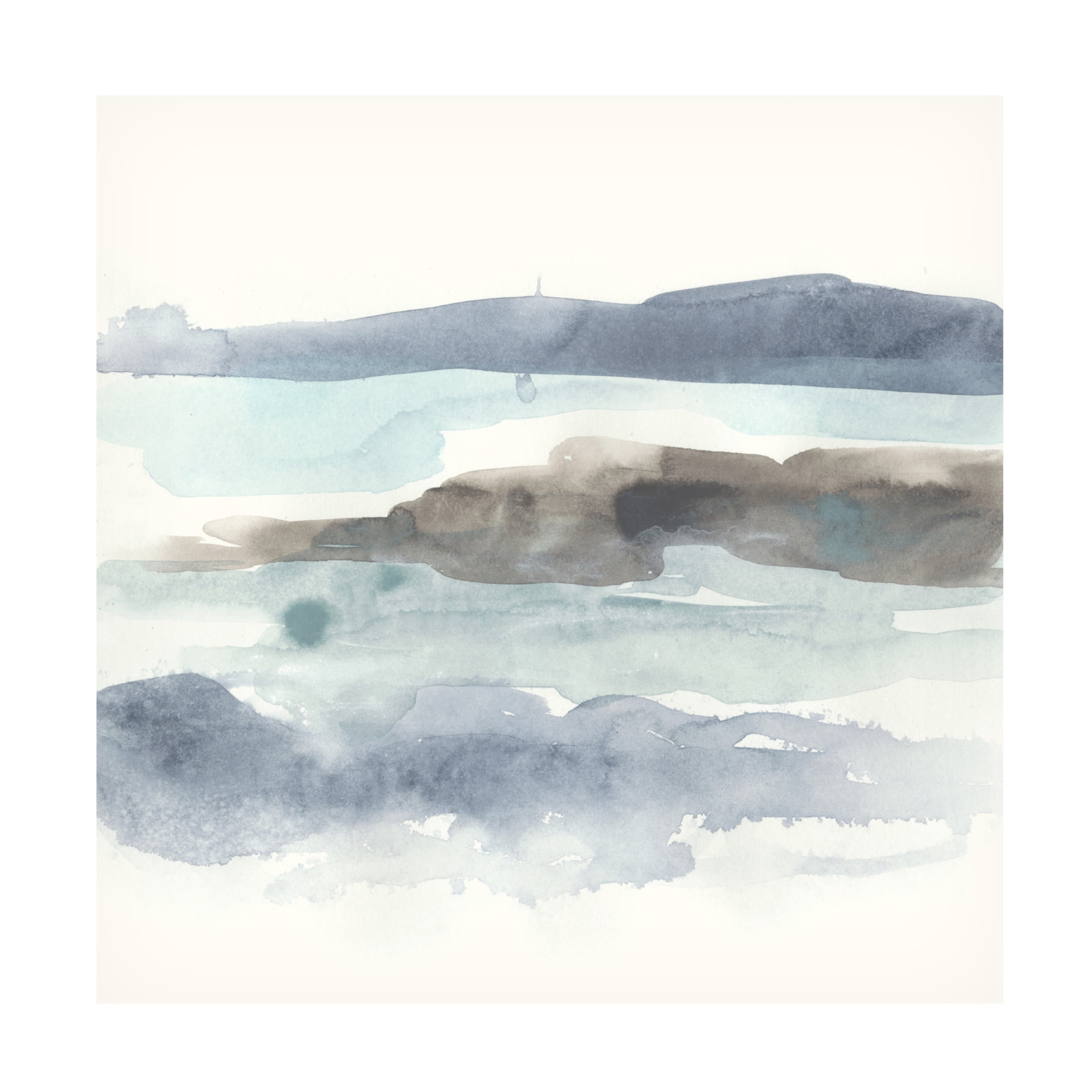 Canvas Wall Art - June Erica Vess 'Coastline Sketch II' Wall Art for Living Room, Bedroom, or Office Décor by Trademark Fine Art - 24 x 24 Inches