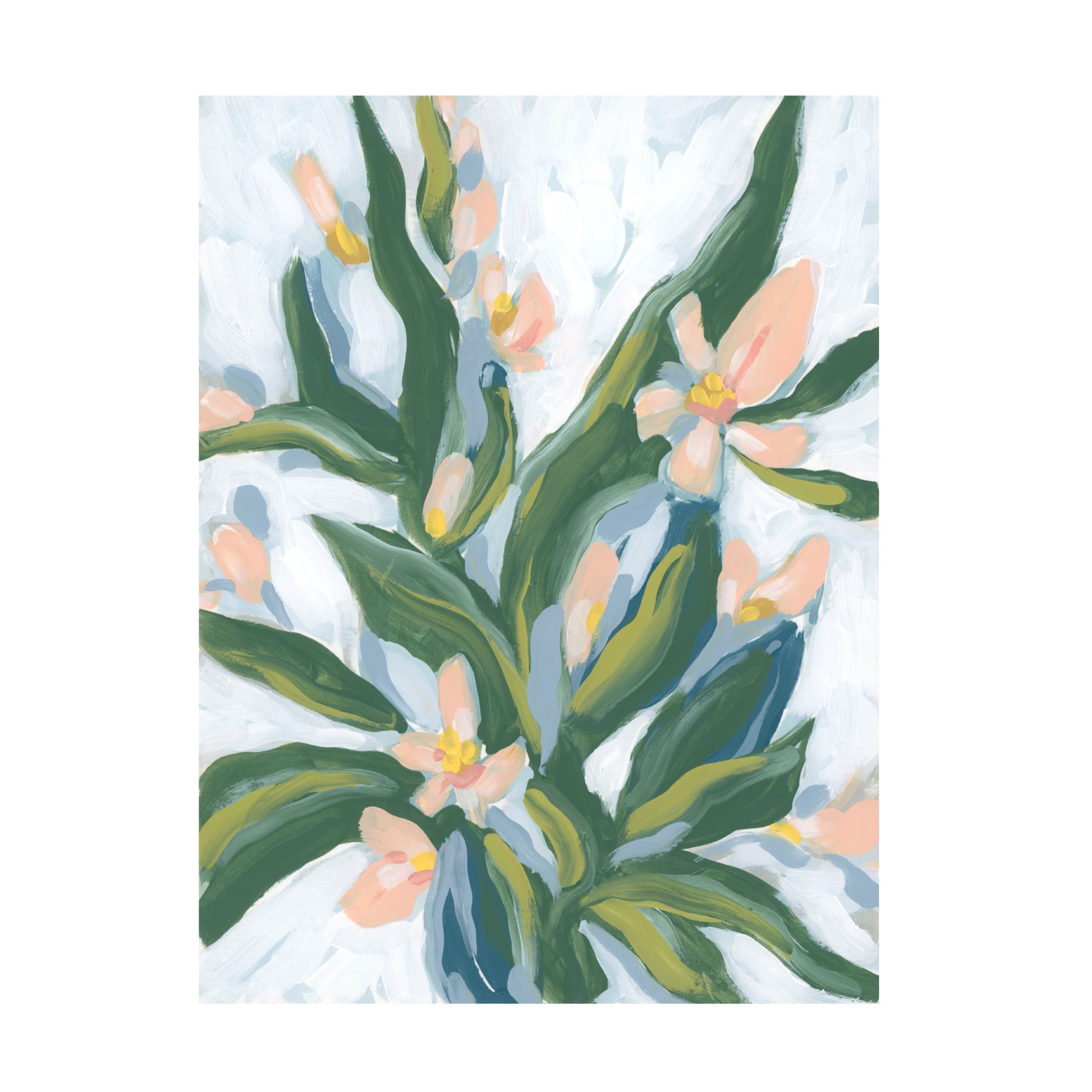 Canvas Wall Art - June Erica Vess 'Desert Flower I' Wall Art for Living Room, Bedroom, or Office Décor by Trademark Fine Art - 14 x 19 Inches