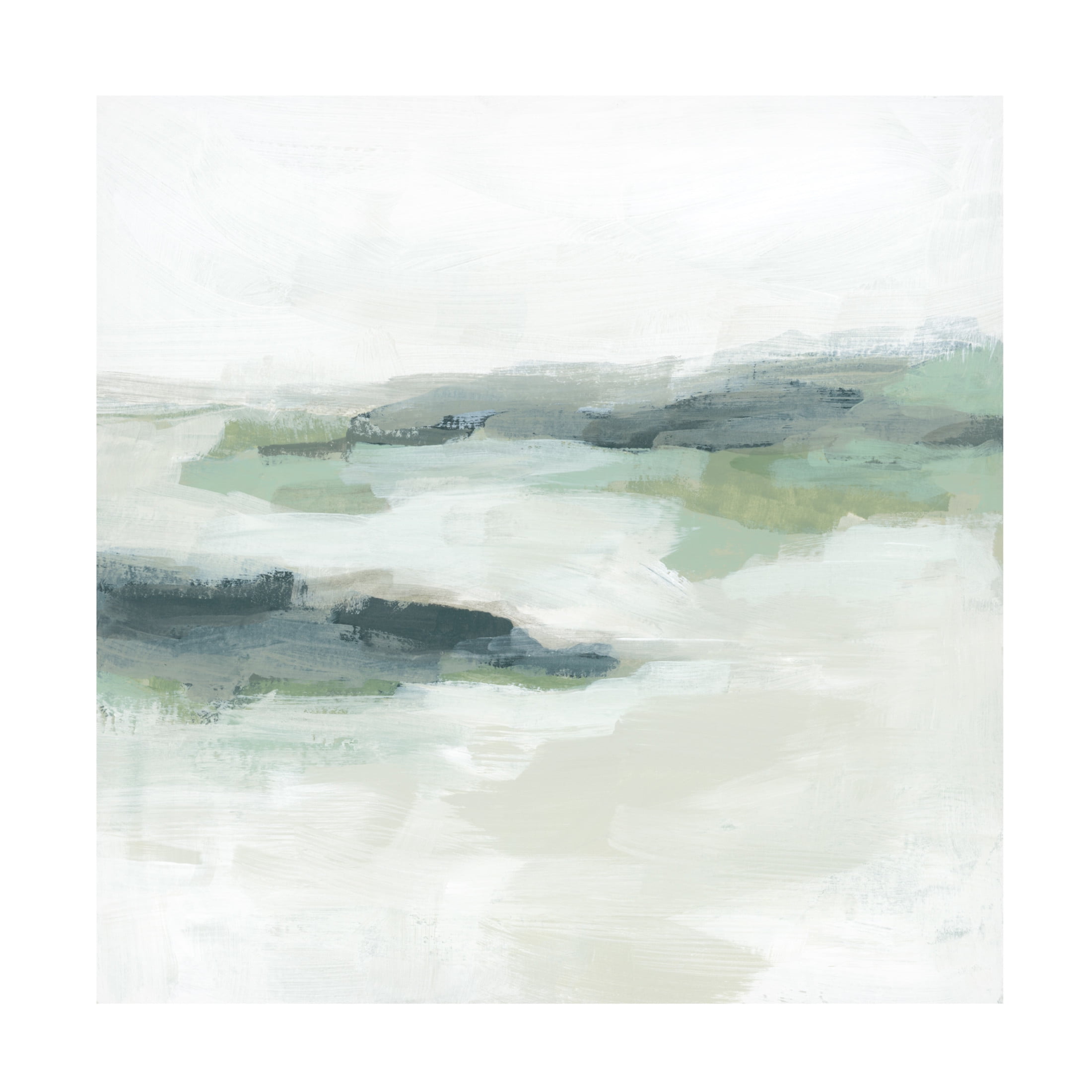 Canvas Wall Art - June Erica Vess 'Sage Coast I' Wall Art for Living Room, Bedroom, or Office Décor by Trademark Fine Art - 35 x 35 Inches