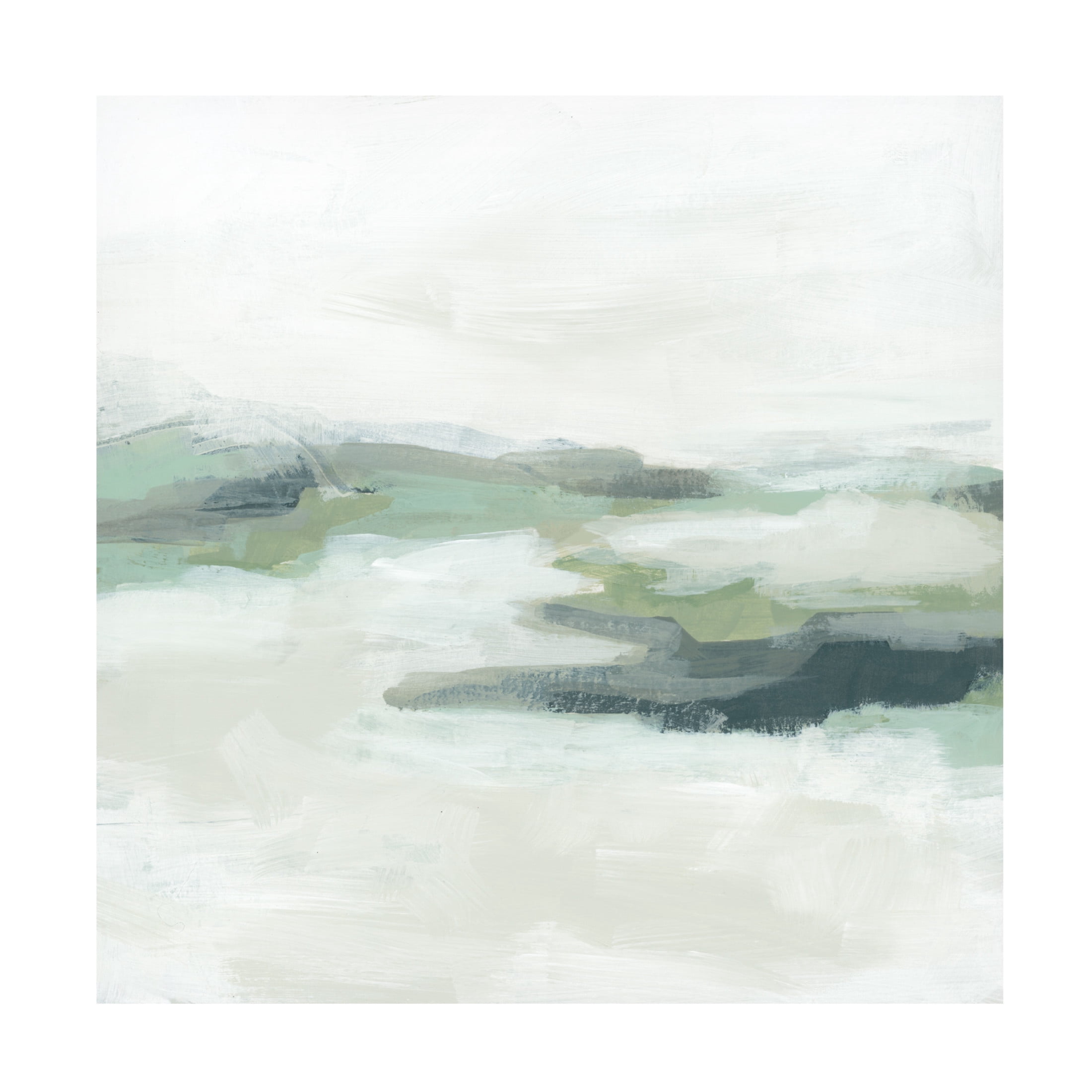 Canvas Wall Art - June Erica Vess 'Sage Coast II' Wall Art for Living Room, Bedroom, or Office Décor by Trademark Fine Art - 24 x 24 Inches
