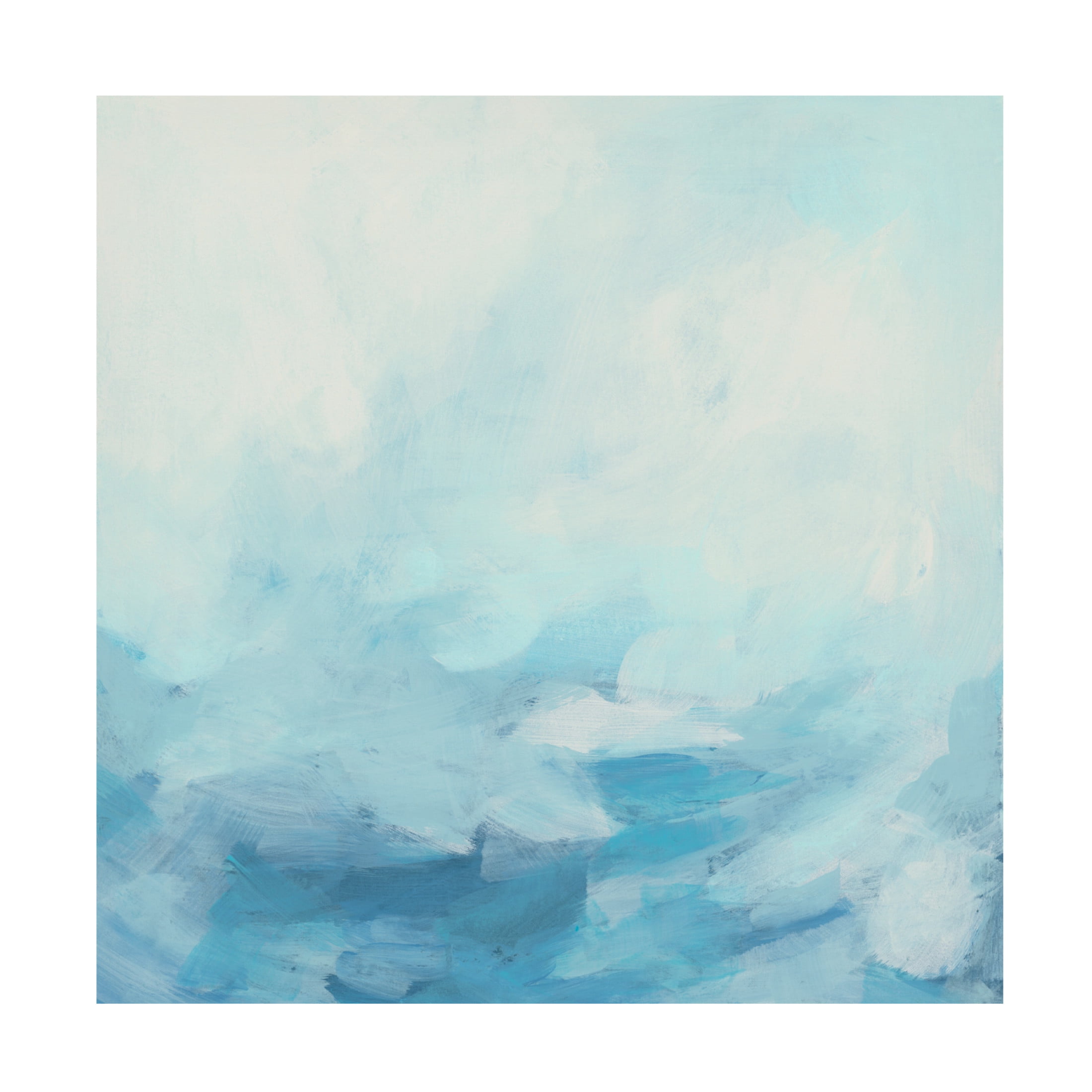 Canvas Wall Art - June Erica Vess 'Sea Shadows I' Wall Art for Living Room, Bedroom, or Office Décor by Trademark Fine Art - 35 x 35 Inches