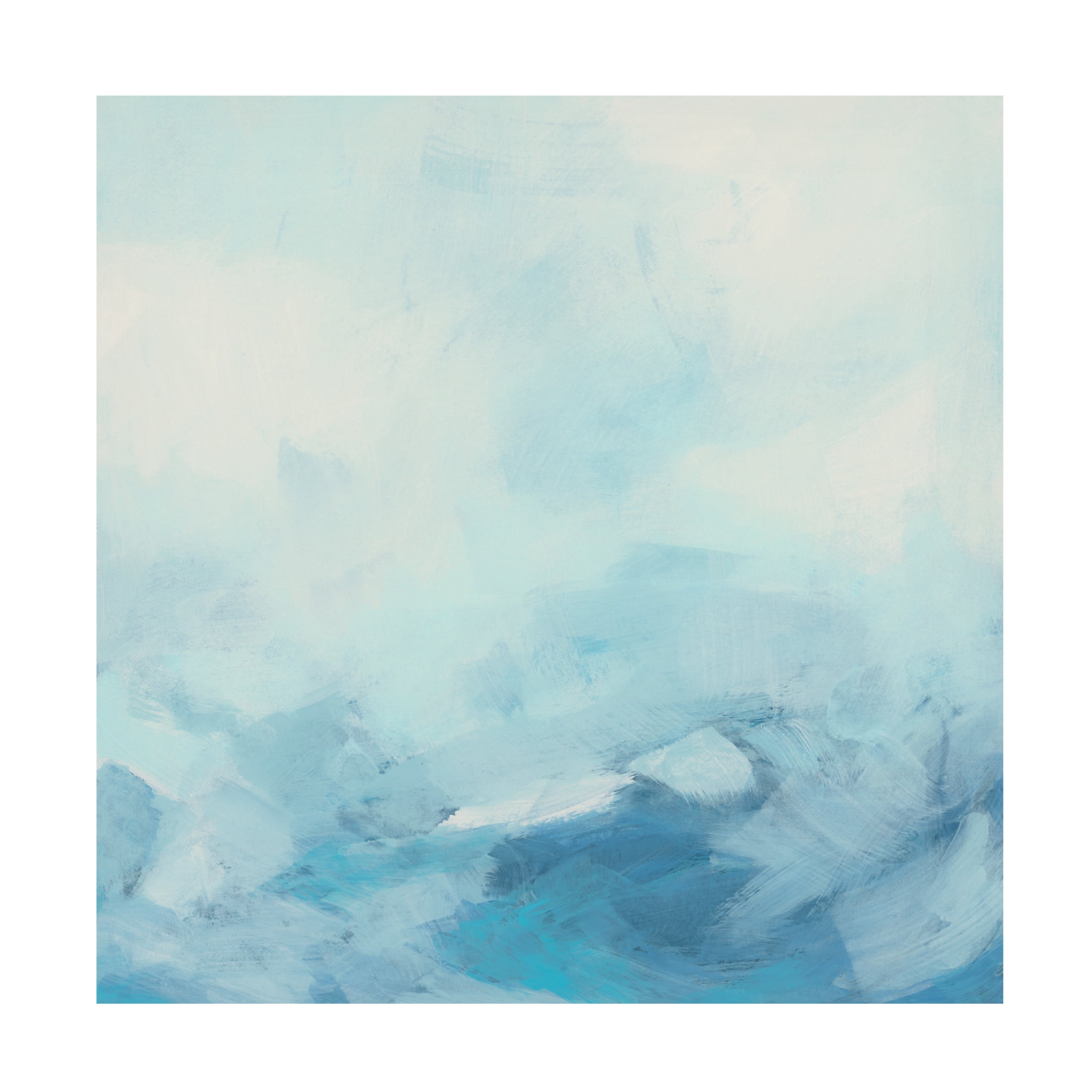 Canvas Wall Art - June Erica Vess 'Sea Shadows II' Wall Art for Living Room, Bedroom, or Office Décor by Trademark Fine Art - 35 x 35 Inches