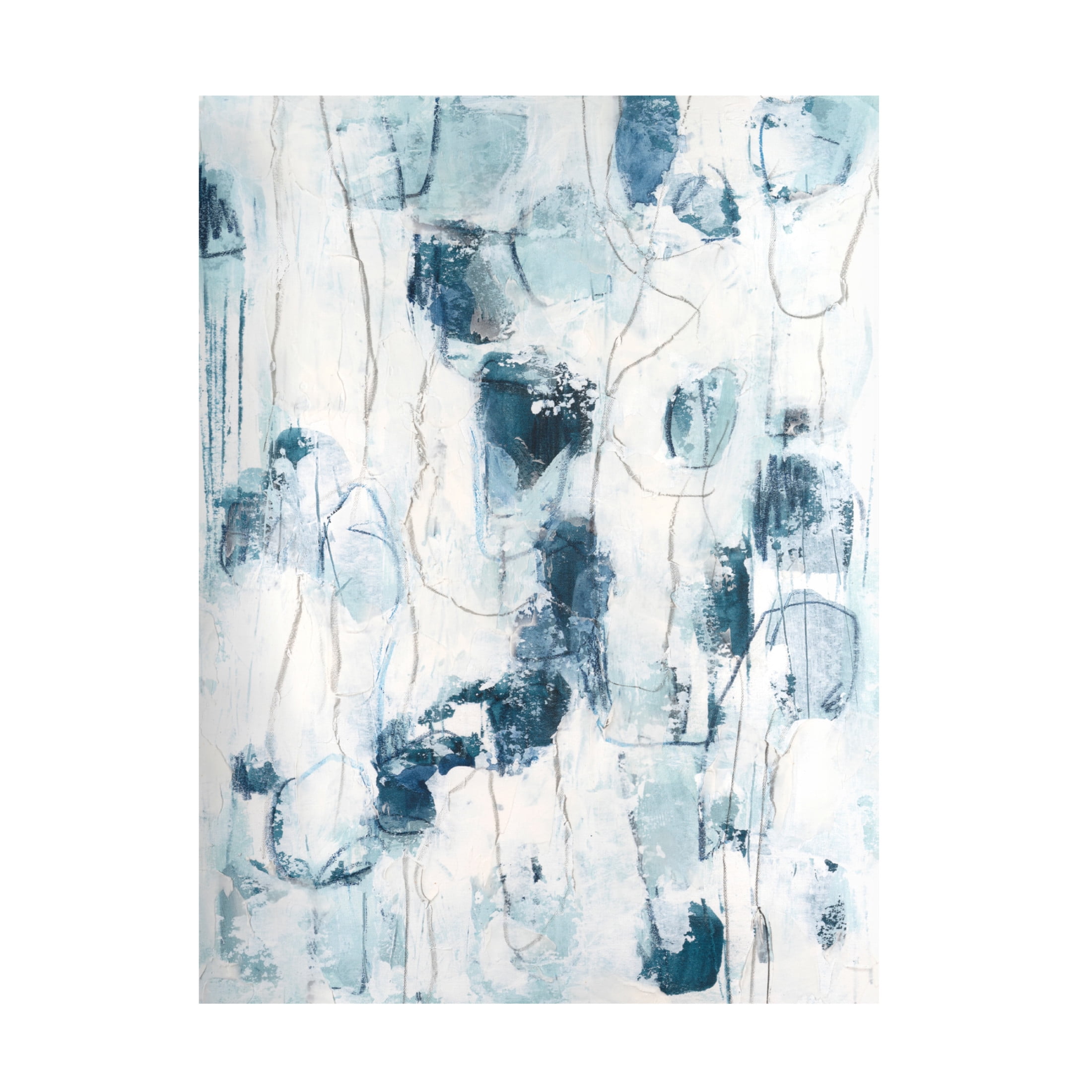 Canvas Wall Art - June Erica Vess 'Sea Silk I' Wall Art for Living Room, Bedroom, or Office Décor by Trademark Fine Art - 35 x 47 Inches