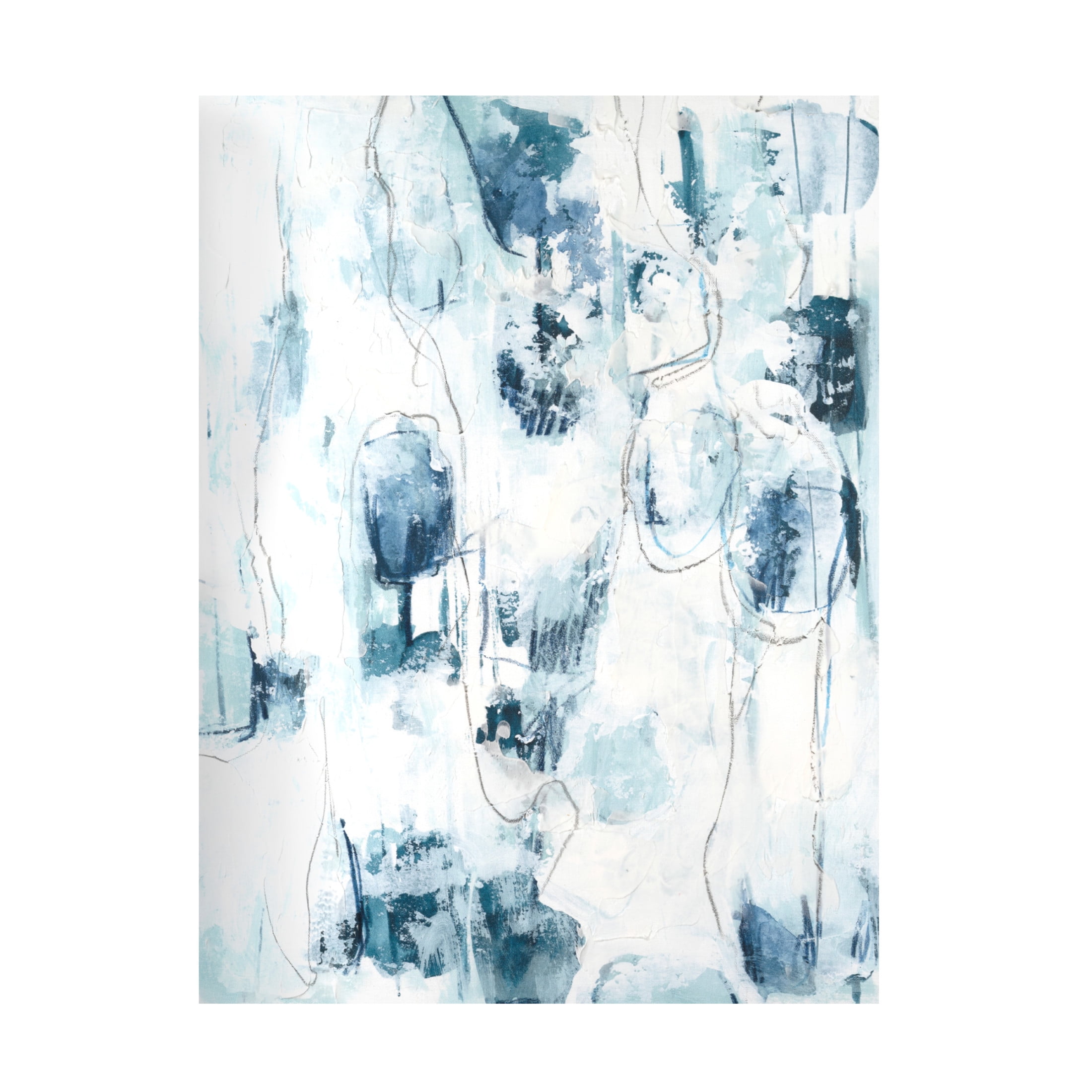 Canvas Wall Art - June Erica Vess 'Sea Silk IV' Wall Art for Living Room, Bedroom, or Office Décor by Trademark Fine Art - 24 x 32 Inches
