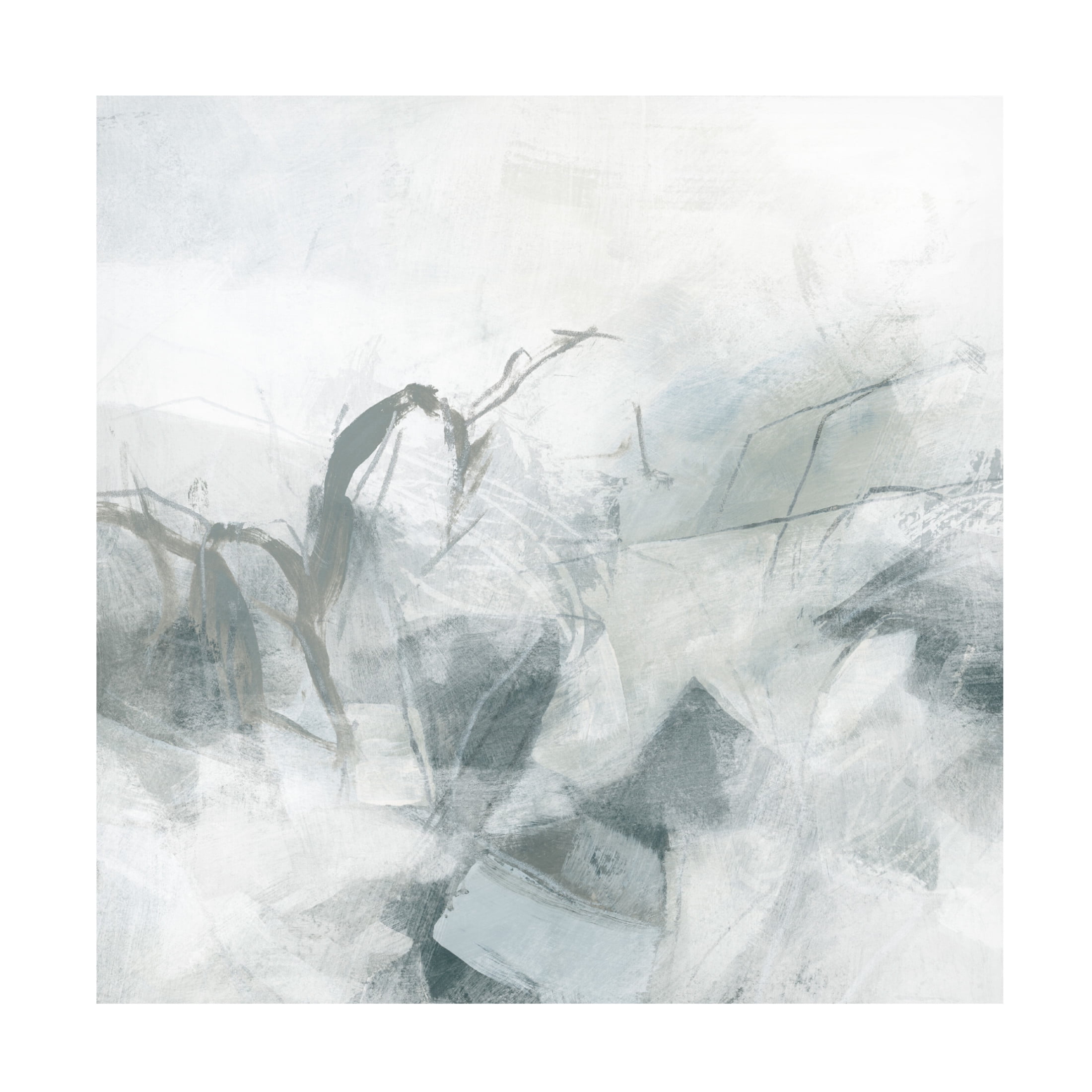 Canvas Wall Art - June Erica Vess 'Stone Mist I' Wall Art for Living Room, Bedroom, or Office Décor by Trademark Fine Art - 35 x 35 Inches