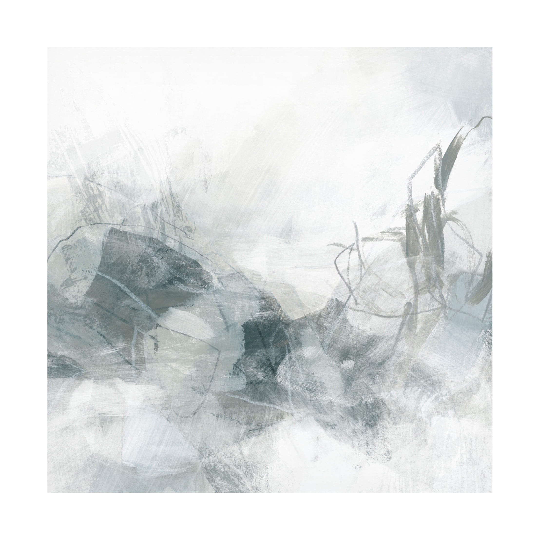 Canvas Wall Art - June Erica Vess 'Stone Mist II' Wall Art for Living Room, Bedroom, or Office Décor by Trademark Fine Art - 18 x 18 Inches