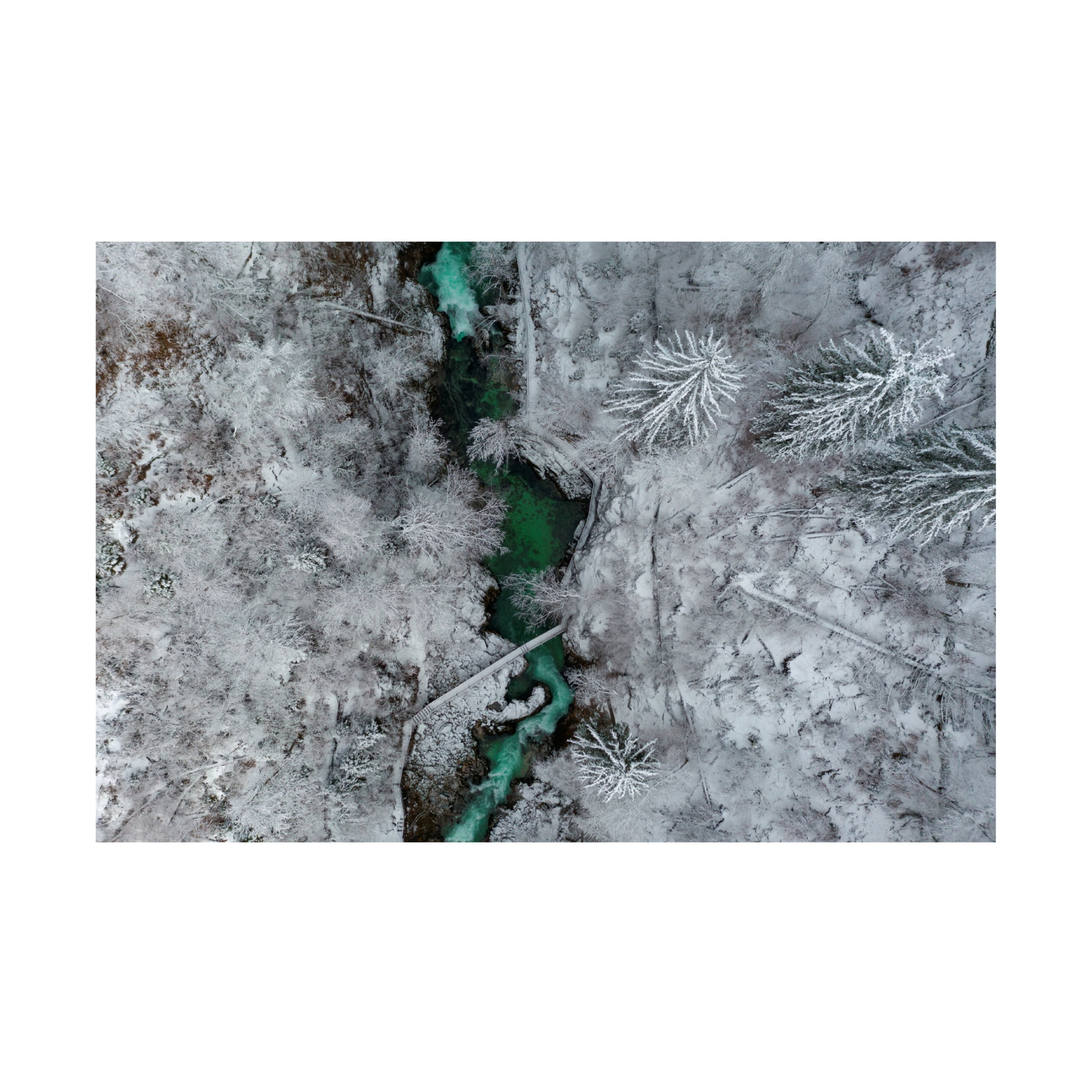Canvas Wall Art - Jure Kravanja 'Blejski Vintgar, Slovenia' Wall Art for Living Room, Bedroom, or Office Décor by Trademark Fine Art - 19 x 12 Inches